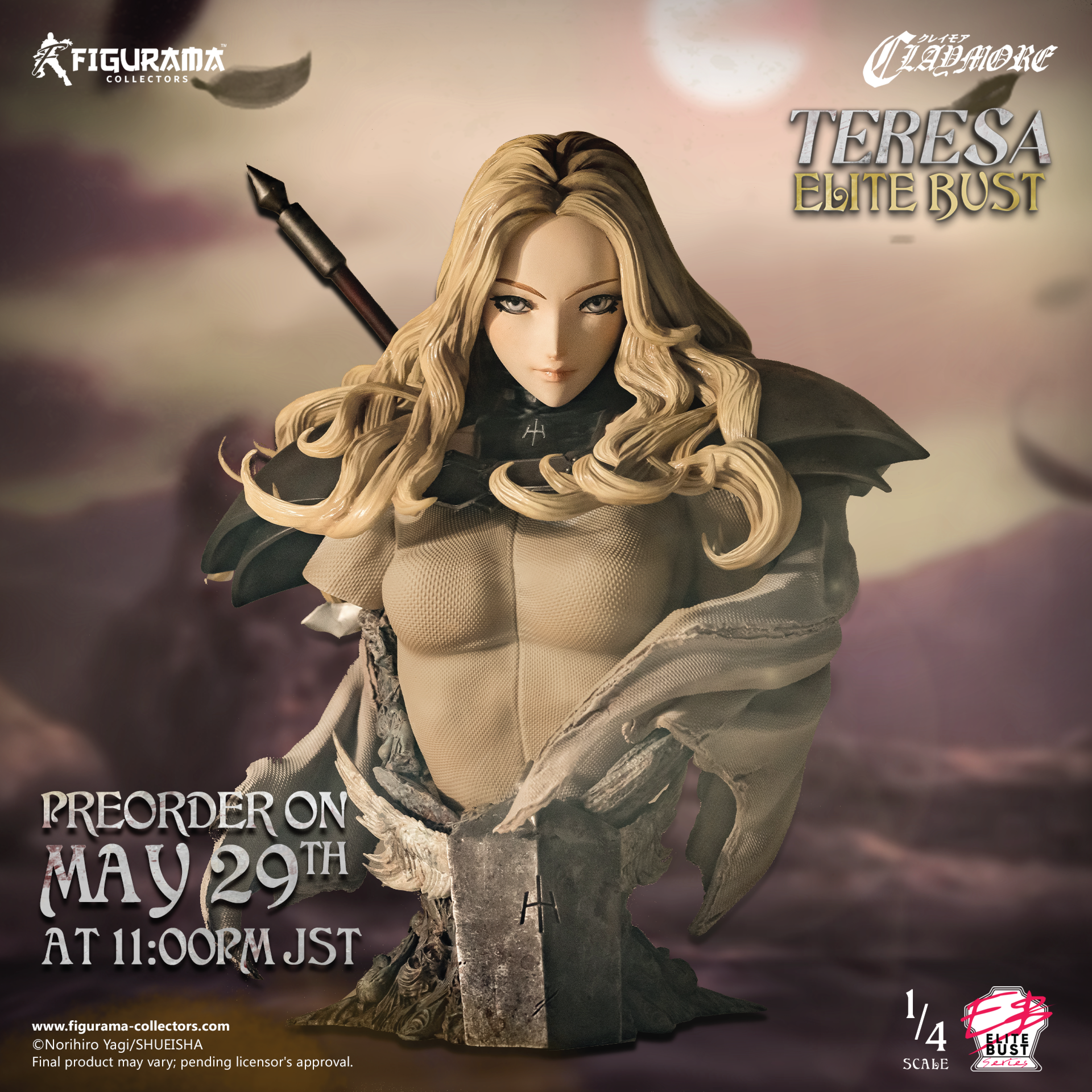 Claymore - Teresa - Bust - Elite Bust Series - 1/4 (Figurama Collectors) photo 3