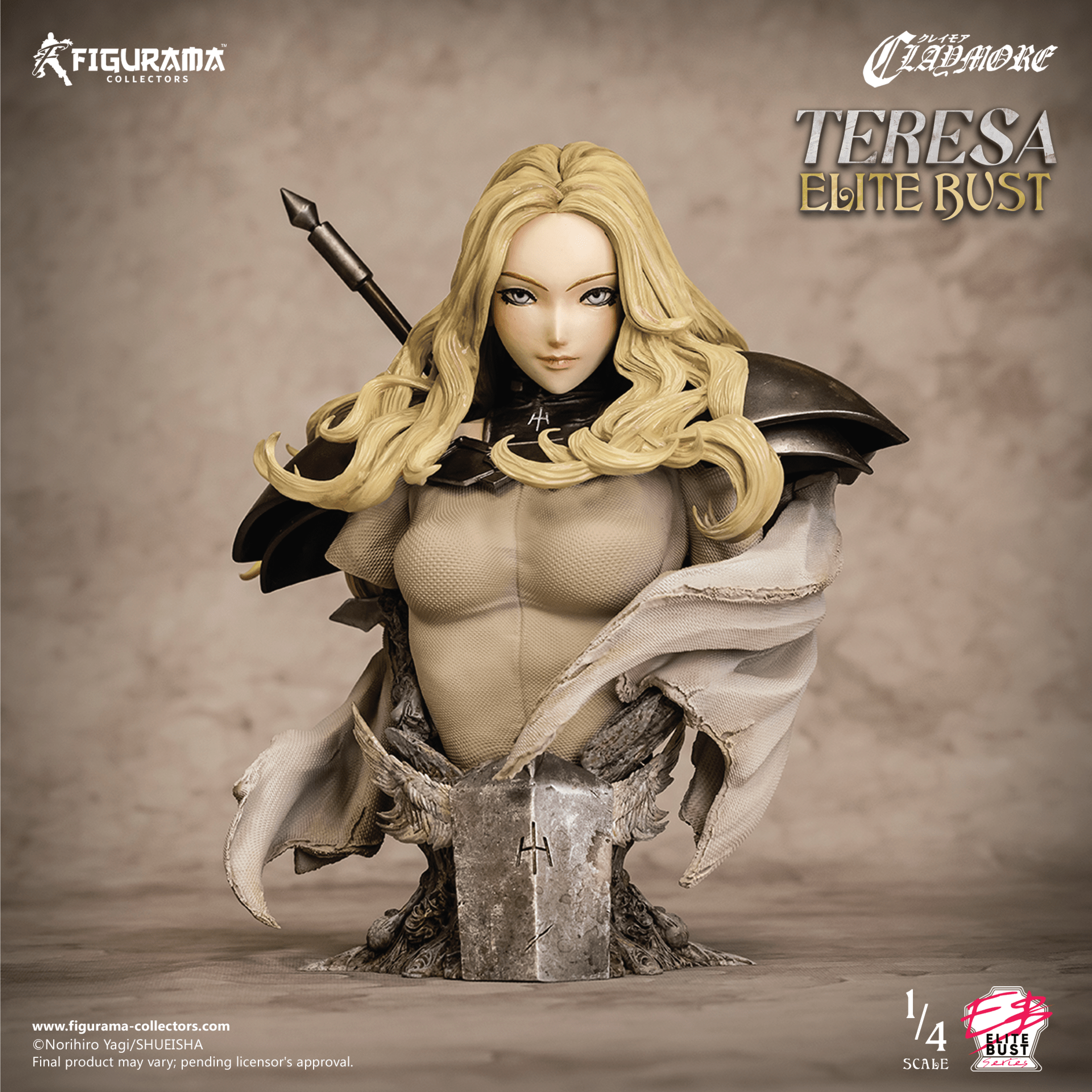 Claymore - Teresa - Bust - Elite Bust Series - 1/4 (Figurama Collectors) photo 5