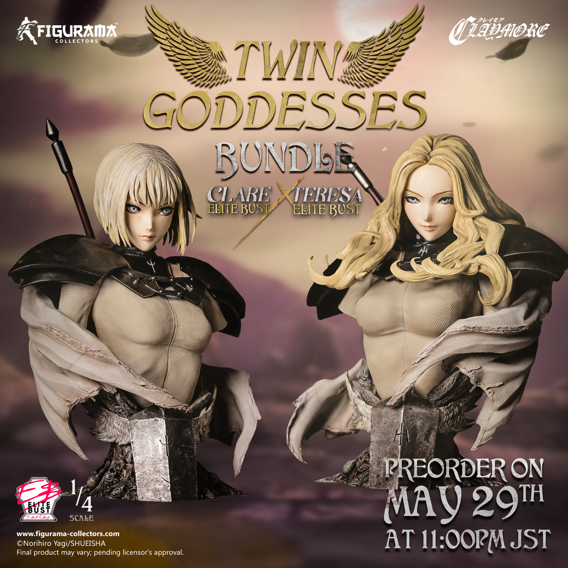 Claymore - Clare - Bust - Elite Bust Series - 1/4 (Figurama Collectors) photo 5