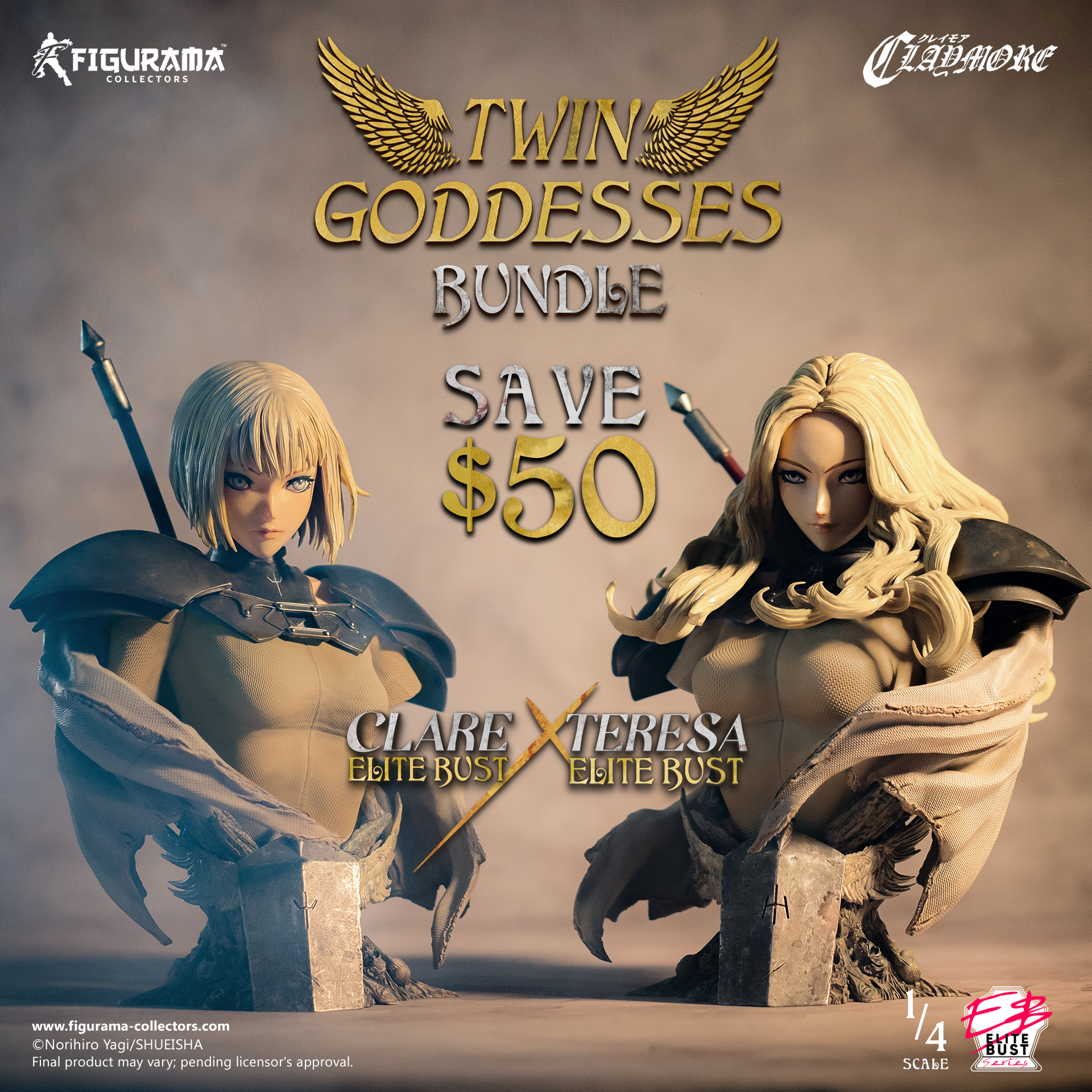 Claymore - Clare - Bust - Elite Bust Series - 1/4 (Figurama Collectors) photo 8