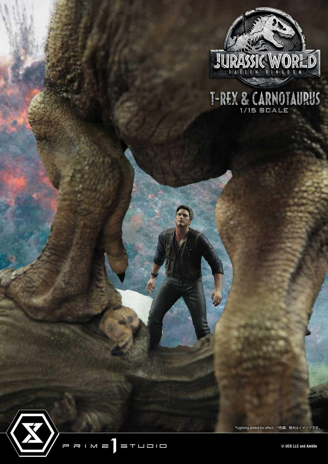 Jurassic World: Fallen Kingdom - Carnotaurus - Owen Grady - Tyrannosaurus Rex - Legacy Museum Collection (LMCJW2-07DX) - 1/15 - DX Version (Prime 1 Studio) photo 2