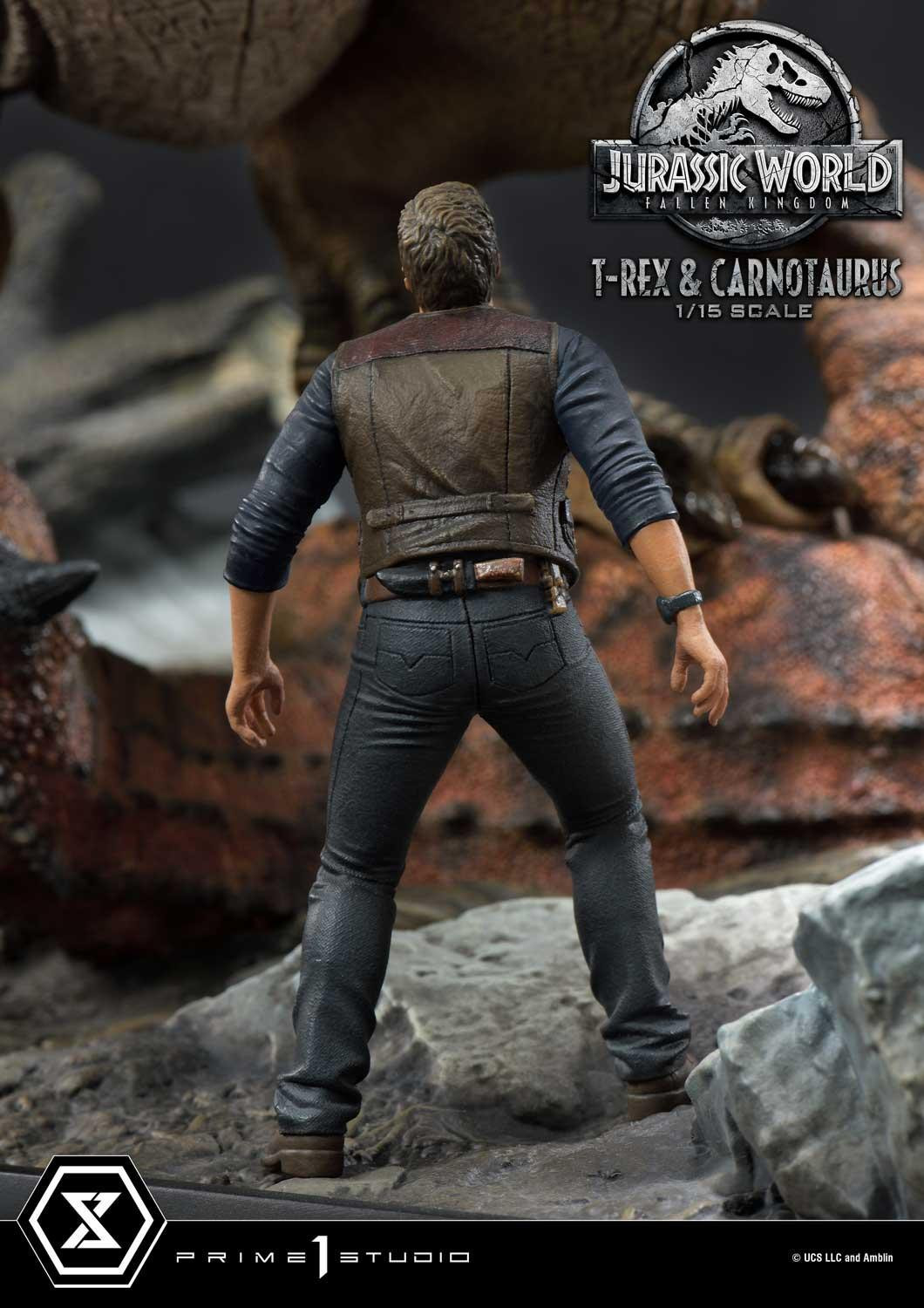 Jurassic World: Fallen Kingdom - Carnotaurus - Owen Grady - Tyrannosaurus Rex - Legacy Museum Collection (LMCJW2-07DX) - 1/15 - DX Version (Prime 1 Studio) photo 8