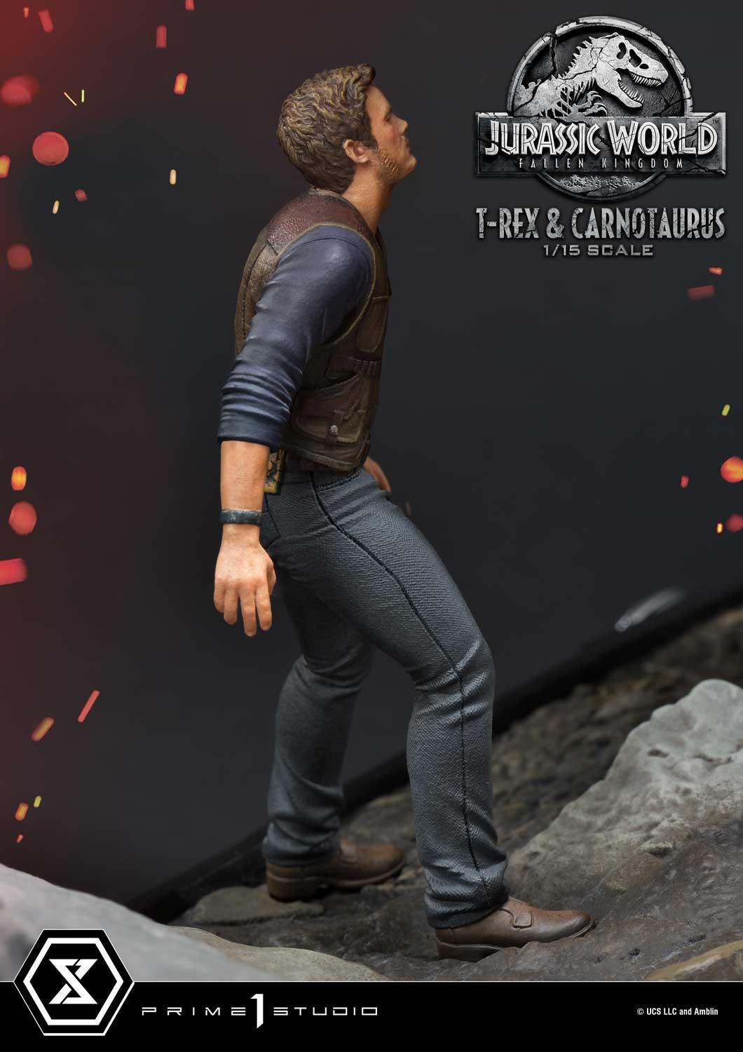 Jurassic World: Fallen Kingdom - Carnotaurus - Owen Grady - Tyrannosaurus Rex - Legacy Museum Collection (LMCJW2-07DX) - 1/15 - DX Version (Prime 1 Studio) photo 9