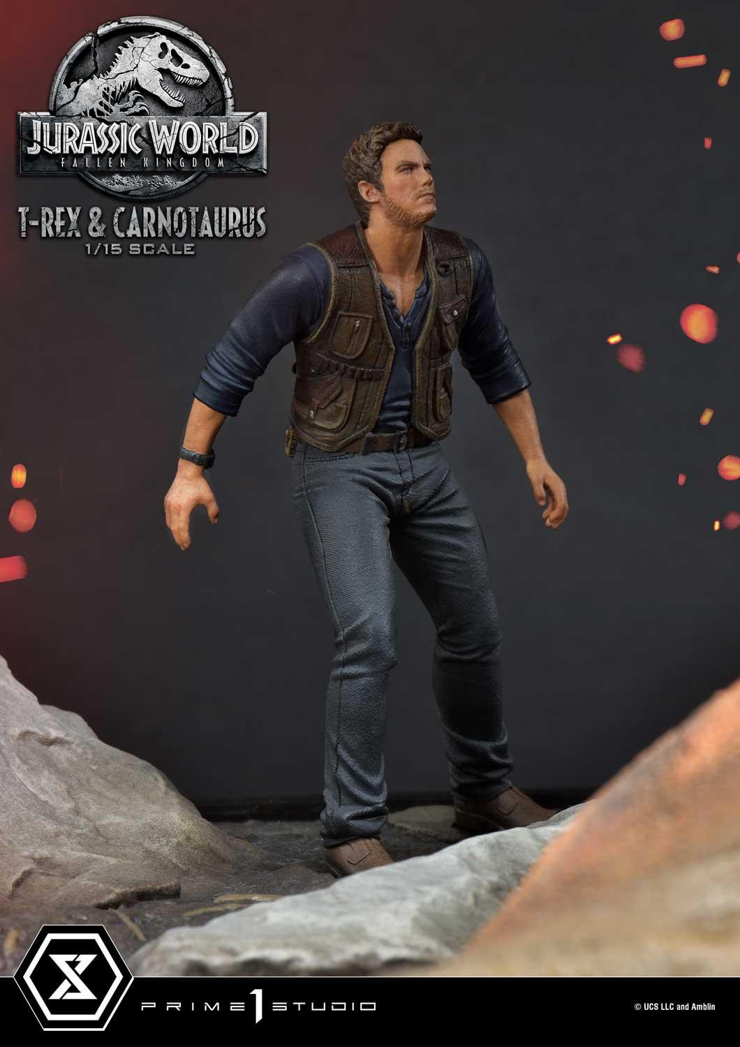 Jurassic World: Fallen Kingdom - Carnotaurus - Owen Grady - Tyrannosaurus Rex - Legacy Museum Collection (LMCJW2-07DX) - 1/15 - DX Version (Prime 1 Studio) photo 10