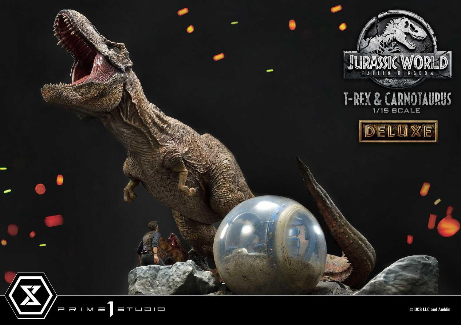 Jurassic World: Fallen Kingdom - Carnotaurus - Owen Grady - Tyrannosaurus Rex - Legacy Museum Collection (LMCJW2-07DX) - 1/15 - DX Version (Prime 1 Studio) photo 25