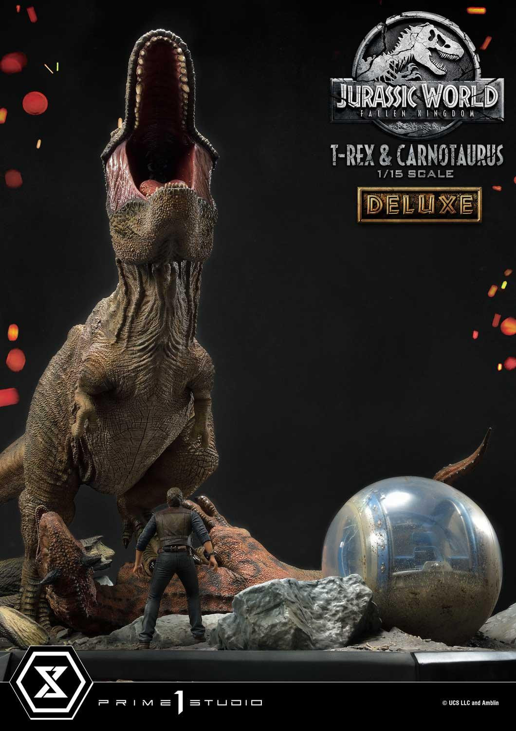 Jurassic World: Fallen Kingdom - Carnotaurus - Owen Grady - Tyrannosaurus Rex - Legacy Museum Collection (LMCJW2-07DX) - 1/15 - DX Version (Prime 1 Studio) photo 27