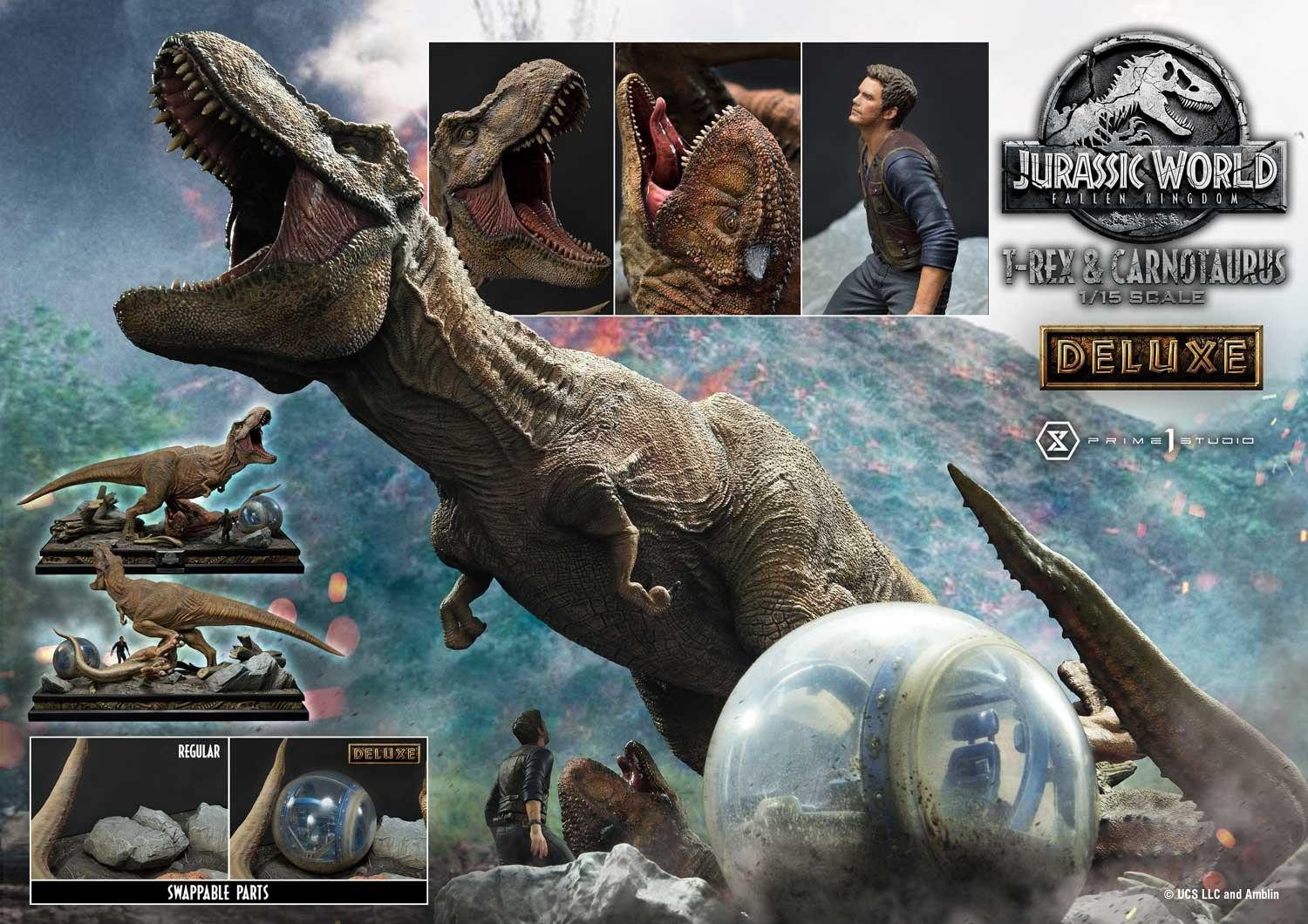 Jurassic World: Fallen Kingdom - Carnotaurus - Owen Grady - Tyrannosaurus Rex - Legacy Museum Collection (LMCJW2-07DX) - 1/15 - DX Version (Prime 1 Studio) photo 39