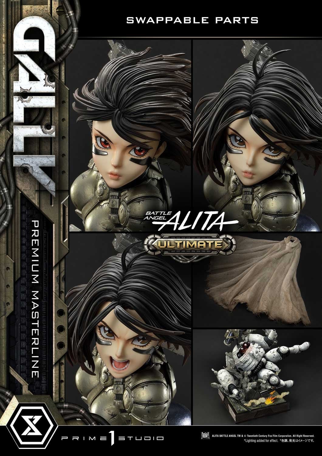 Gunnm - Gally - Socket Soldier - Premium Masterline  (PMABA-03UT) - 1/4 - Ultimate Version (Prime 1 Studio) photo 50