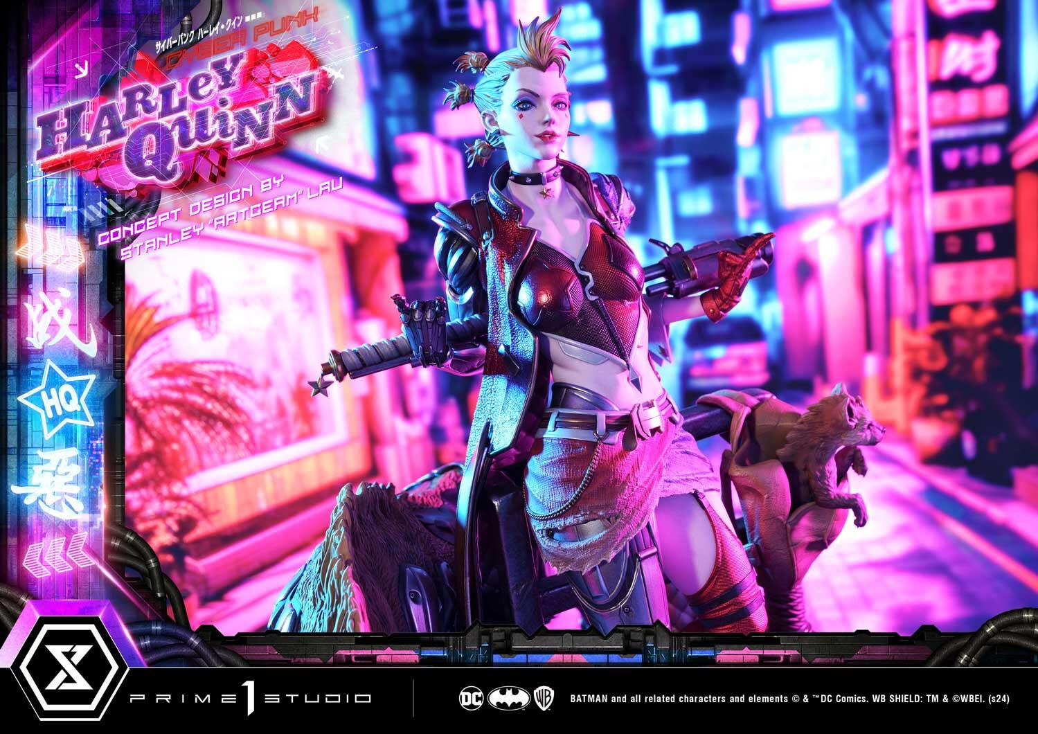 Batman - Bud - Harley Quinn - Lou - Ultimate Premium Masterline  (UPMDC-08) - 1/4 - Cyberpunk (Prime 1 Studio) photo 51