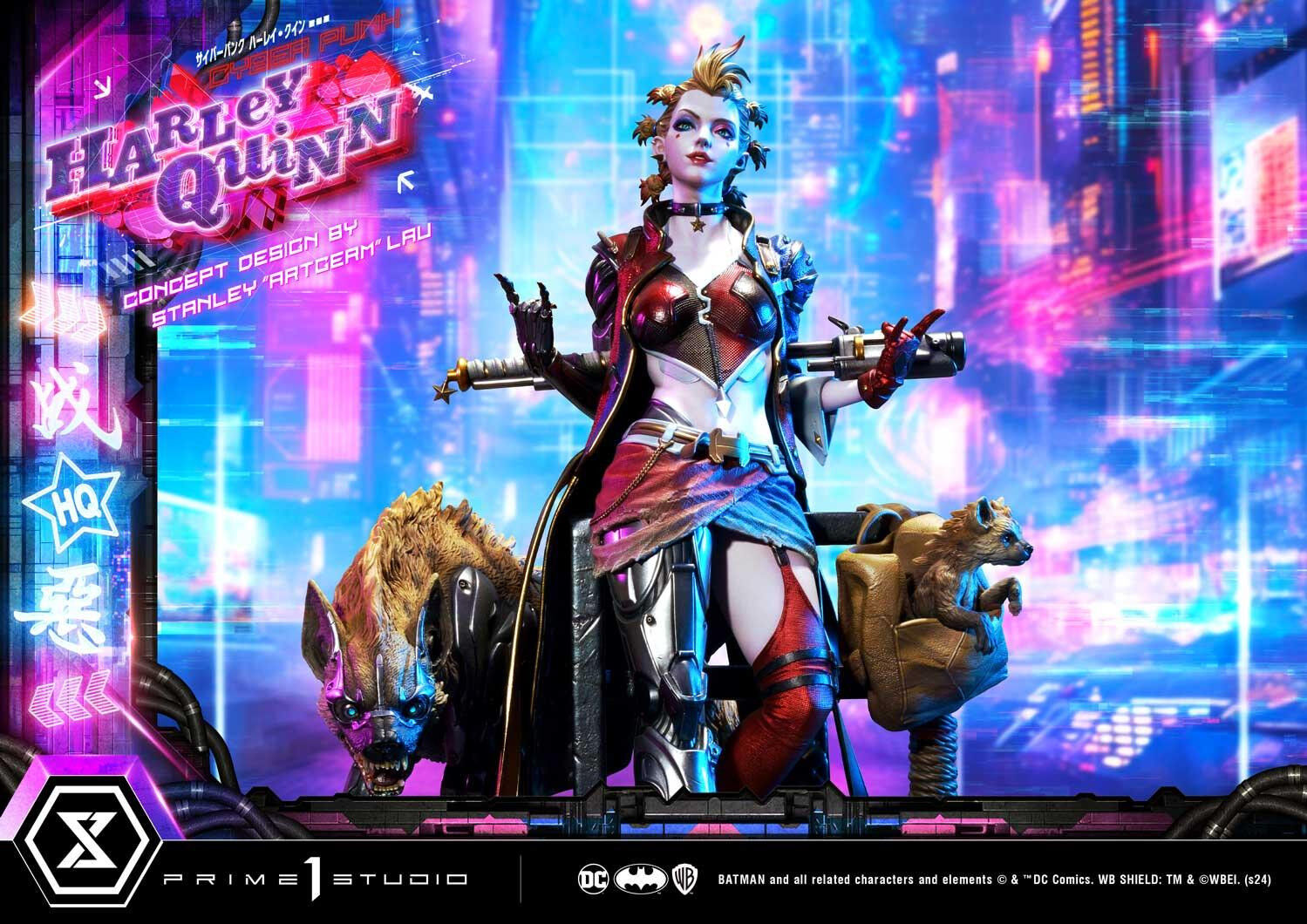 Batman - Bud - Harley Quinn - Lou - Ultimate Premium Masterline  (UPMDC-08) - 1/4 - Cyberpunk (Prime 1 Studio) photo 86