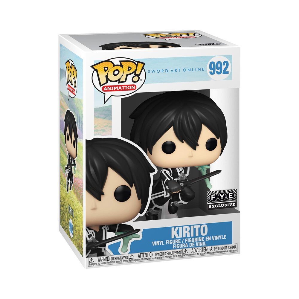 Sword Art Online - Kirito - POP! Animation  (992) - POP! Vinyl - with Two Swords (Funko Toys)