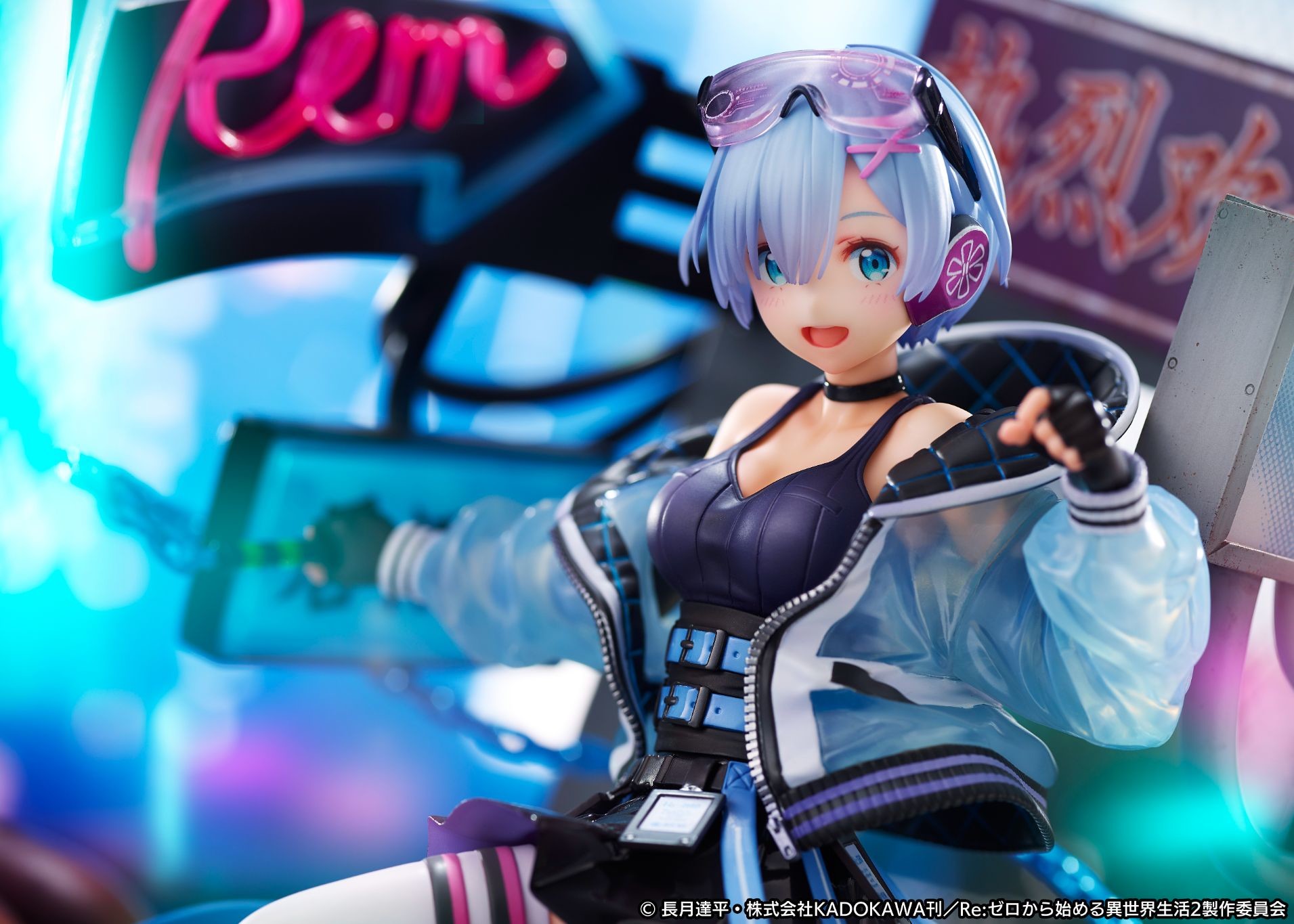 Re:Zero kara Hajimeru Isekai Seikatsu - Rem - Shibuya Scramble Figure - 1/7 - Neon City Ver. (Alpha Satellite, eStream)