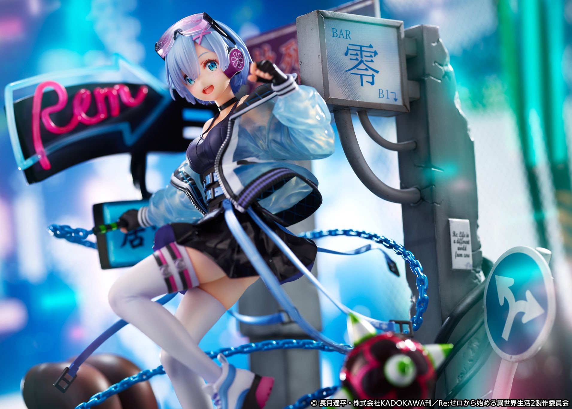 Re:Zero kara Hajimeru Isekai Seikatsu - Rem - Shibuya Scramble Figure - 1/7 - Neon City Ver. (Alpha Satellite, eStream)