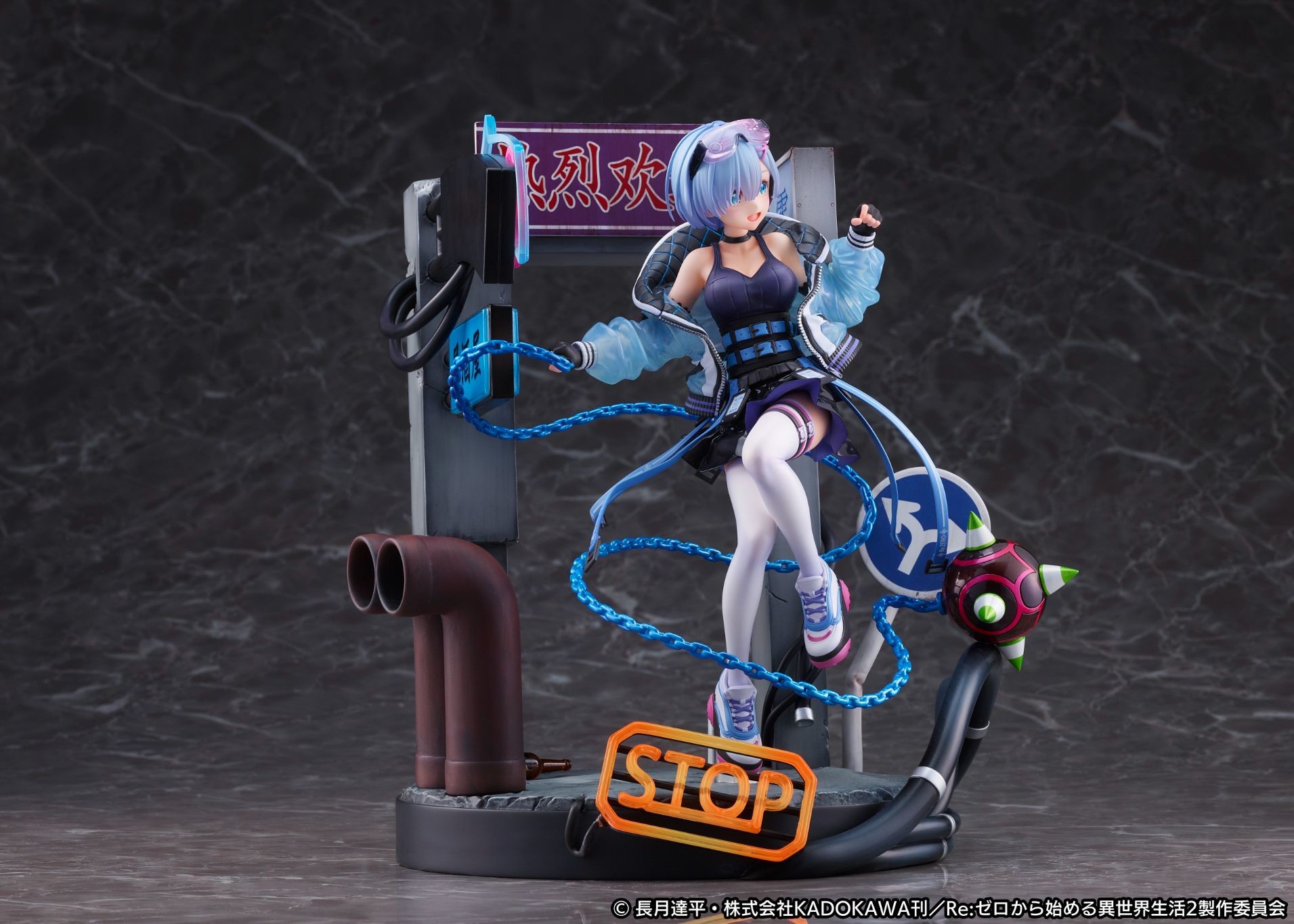 Re:Zero kara Hajimeru Isekai Seikatsu - Rem - Shibuya Scramble Figure - 1/7 - Neon City Ver. (Alpha Satellite, eStream)