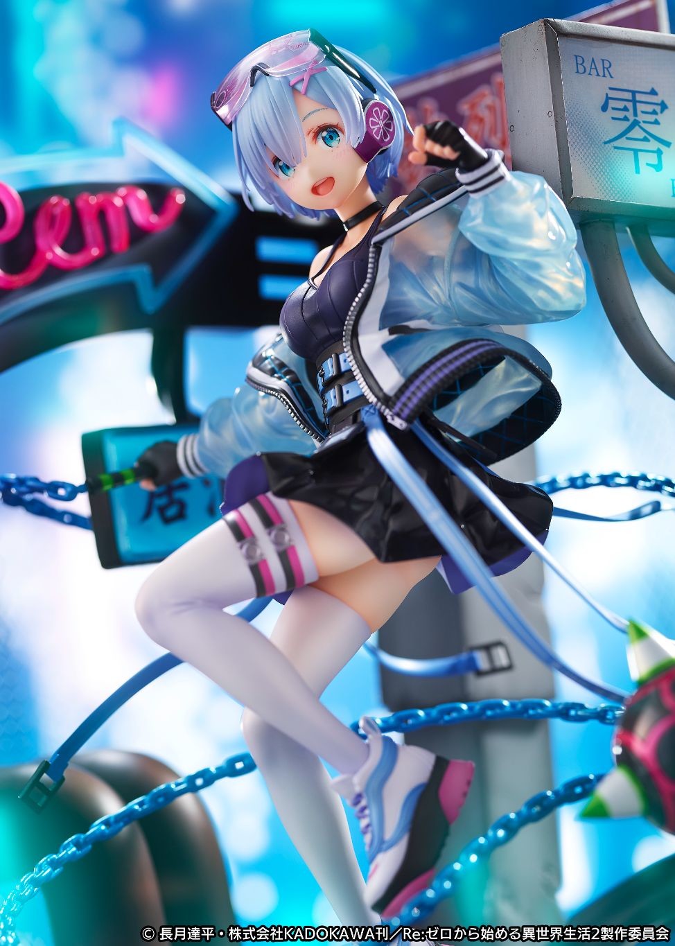 Re:Zero kara Hajimeru Isekai Seikatsu - Rem - Shibuya Scramble Figure - 1/7 - Neon City Ver. (Alpha Satellite, eStream)