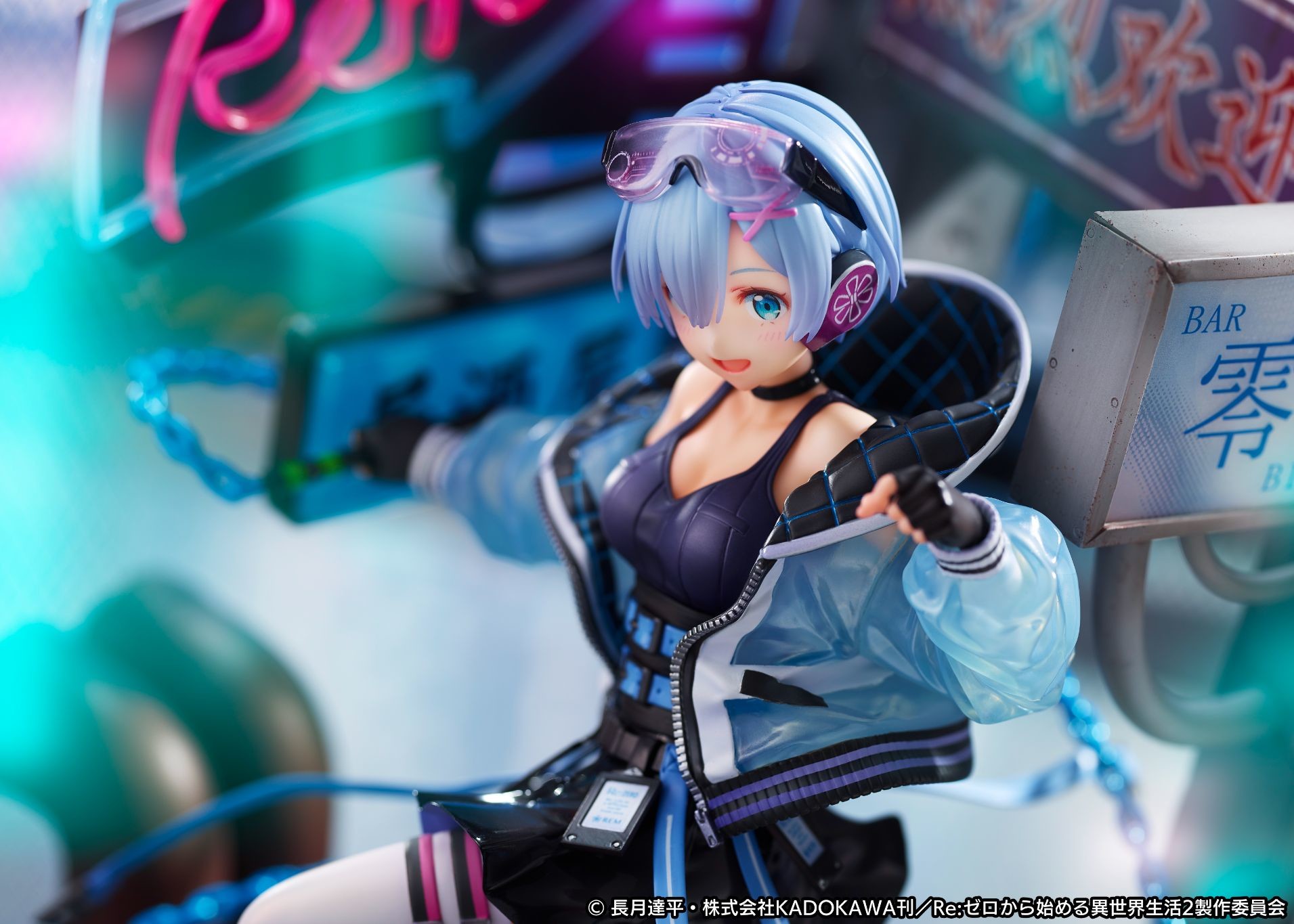 Re:Zero kara Hajimeru Isekai Seikatsu - Rem - Shibuya Scramble Figure - 1/7 - Neon City Ver. (Alpha Satellite, eStream)