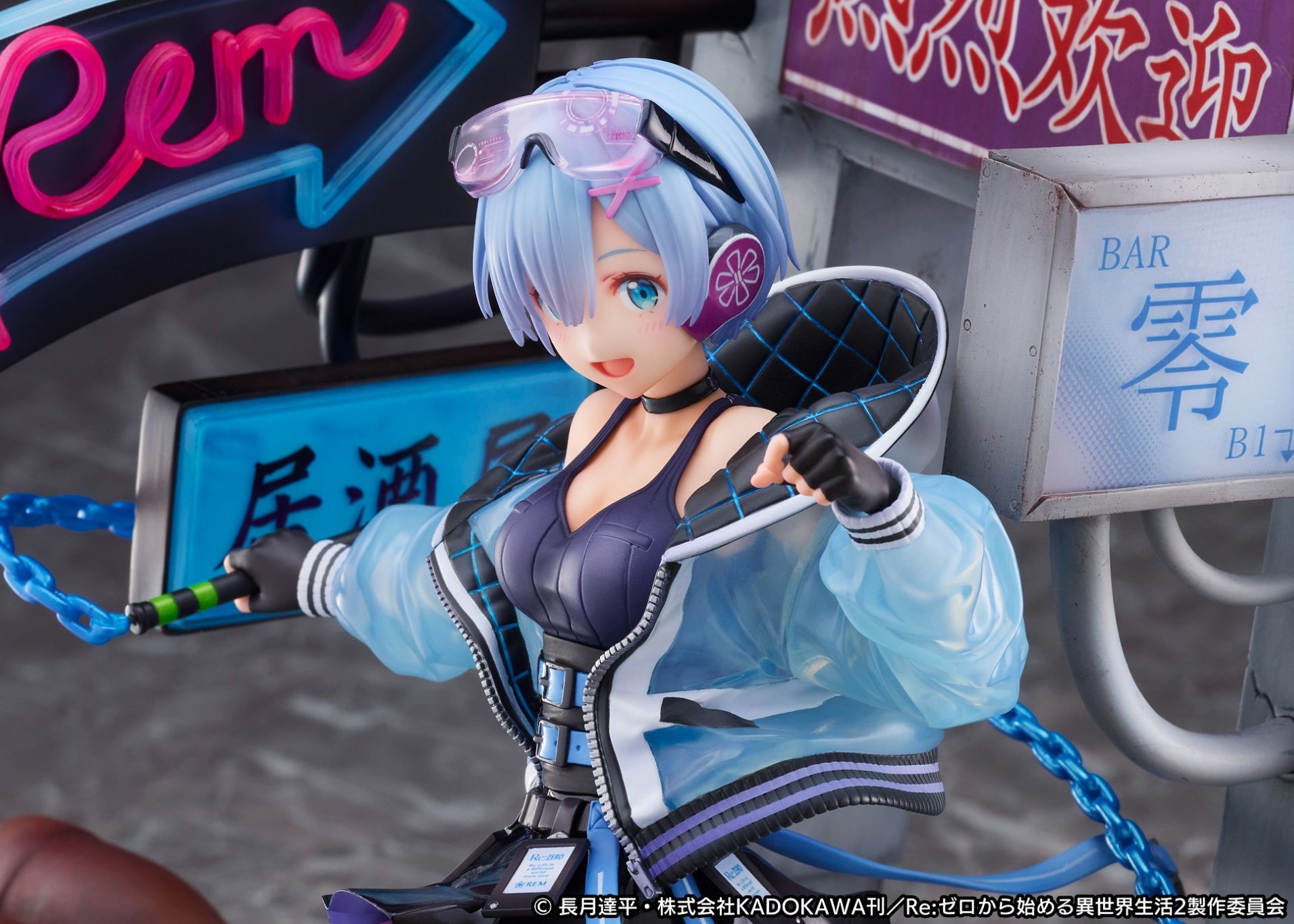 Re:Zero kara Hajimeru Isekai Seikatsu - Rem - Shibuya Scramble Figure - 1/7 - Neon City Ver. (Alpha Satellite, eStream)