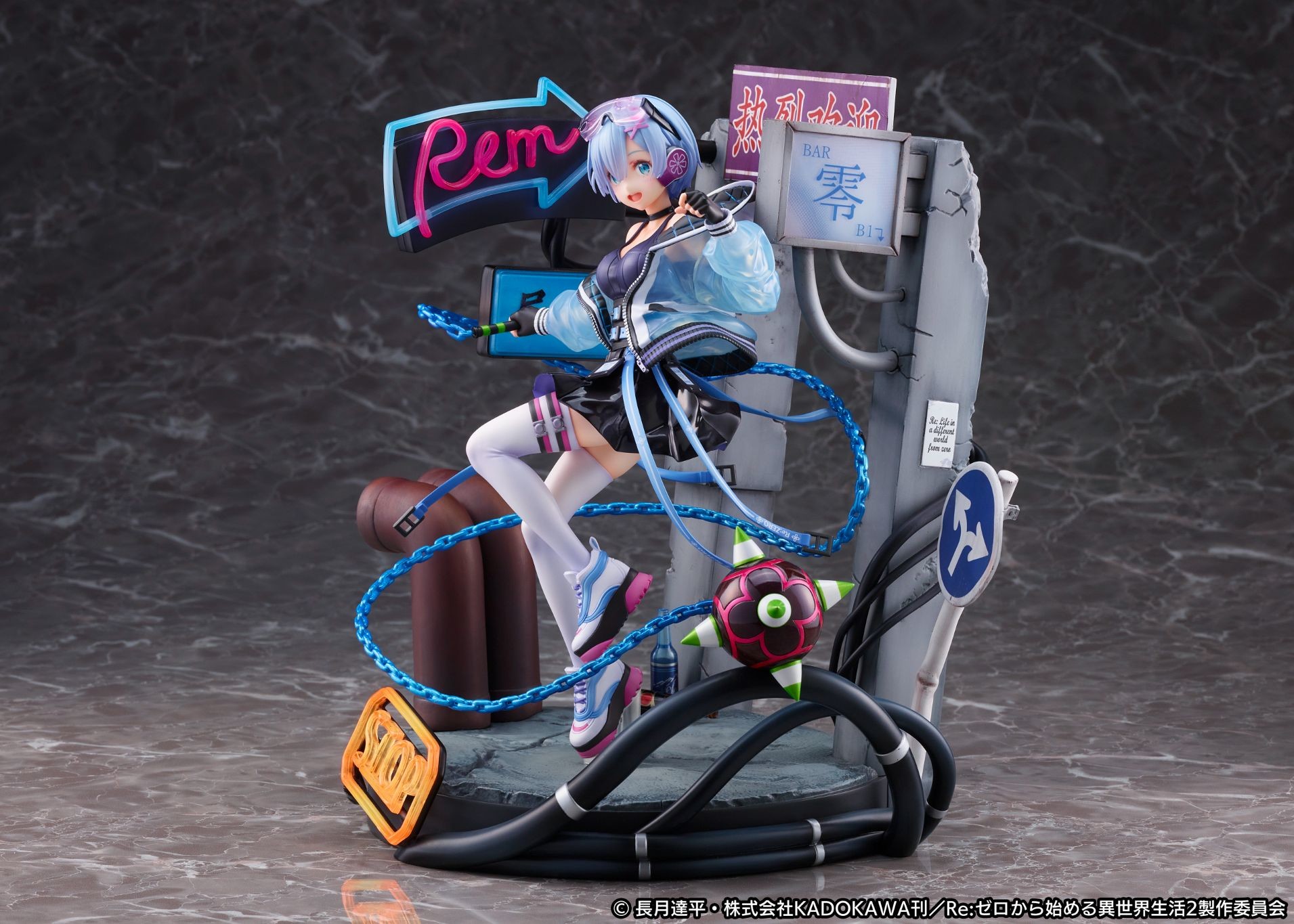 Re:Zero kara Hajimeru Isekai Seikatsu - Rem - Shibuya Scramble Figure - 1/7 - Neon City Ver. (Alpha Satellite, eStream)