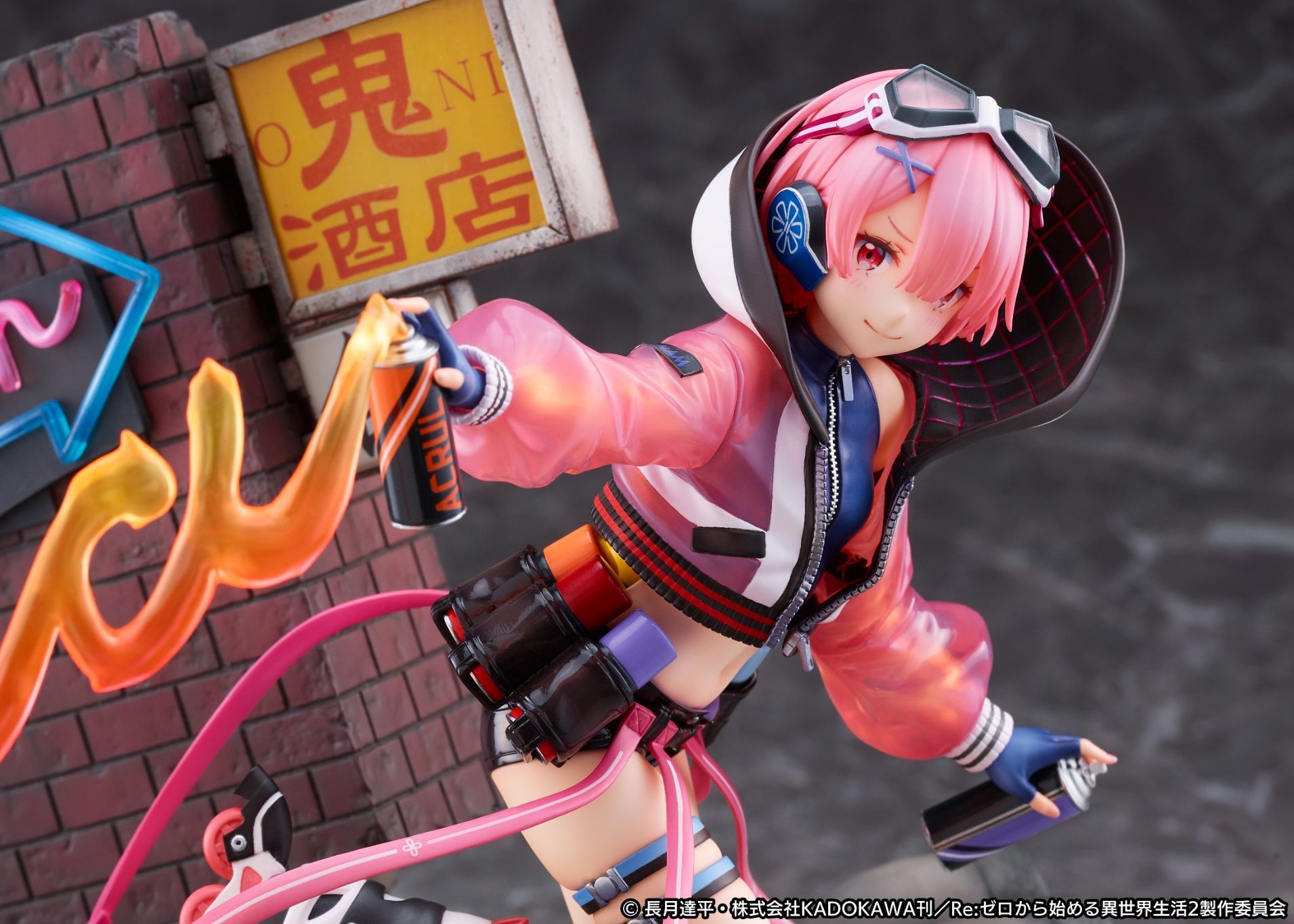 Re:Zero kara Hajimeru Isekai Seikatsu - Ram - Shibuya Scramble Figure - 1/7 - Neon City Ver. (Alpha Satellite, eStream)