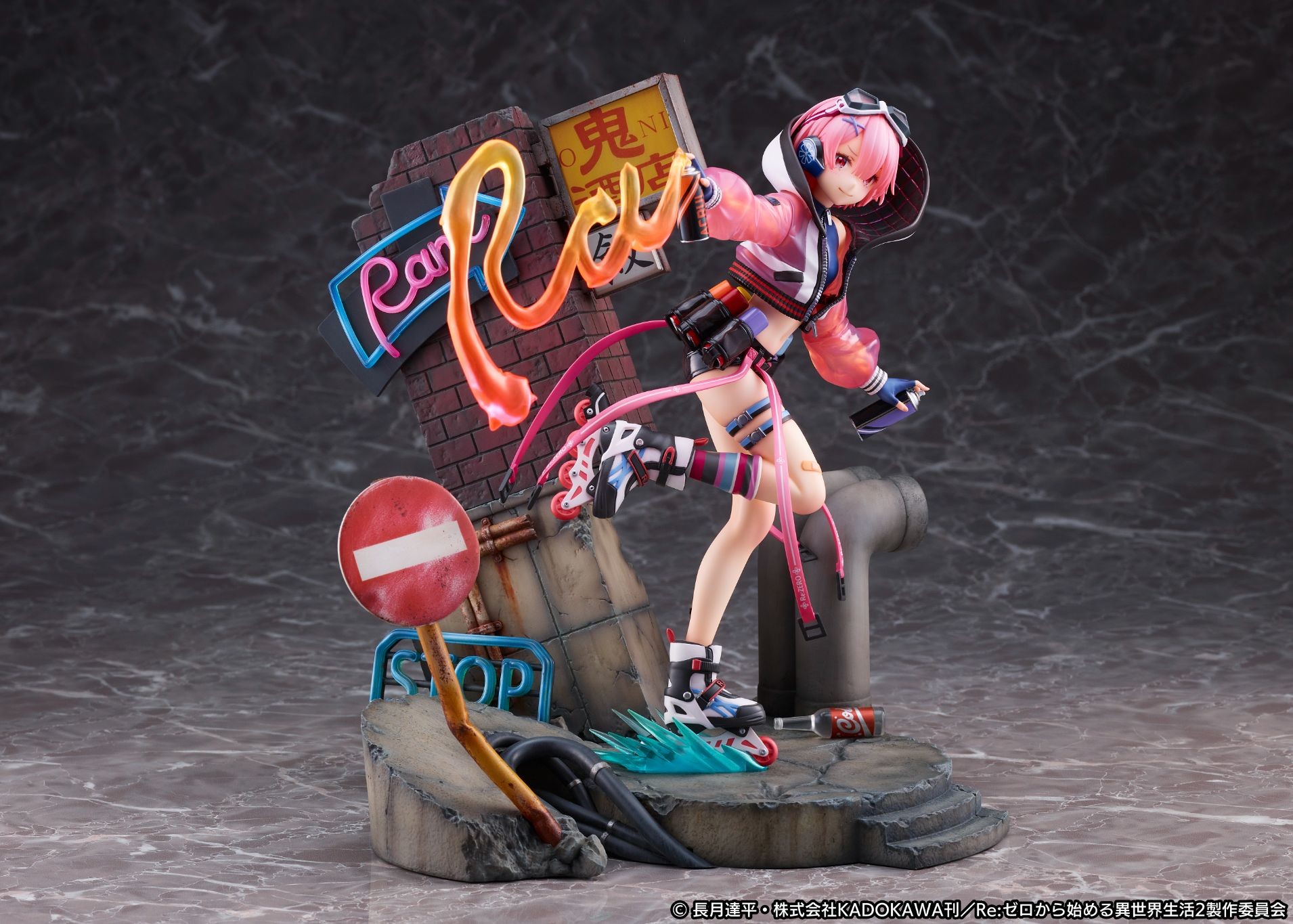 Re:Zero kara Hajimeru Isekai Seikatsu - Ram - Shibuya Scramble Figure - 1/7 - Neon City Ver. (Alpha Satellite, eStream)