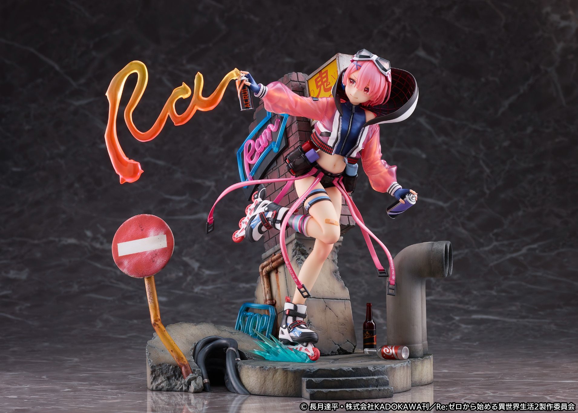 Re:Zero kara Hajimeru Isekai Seikatsu - Ram - Shibuya Scramble Figure - 1/7 - Neon City Ver. (Alpha Satellite, eStream)