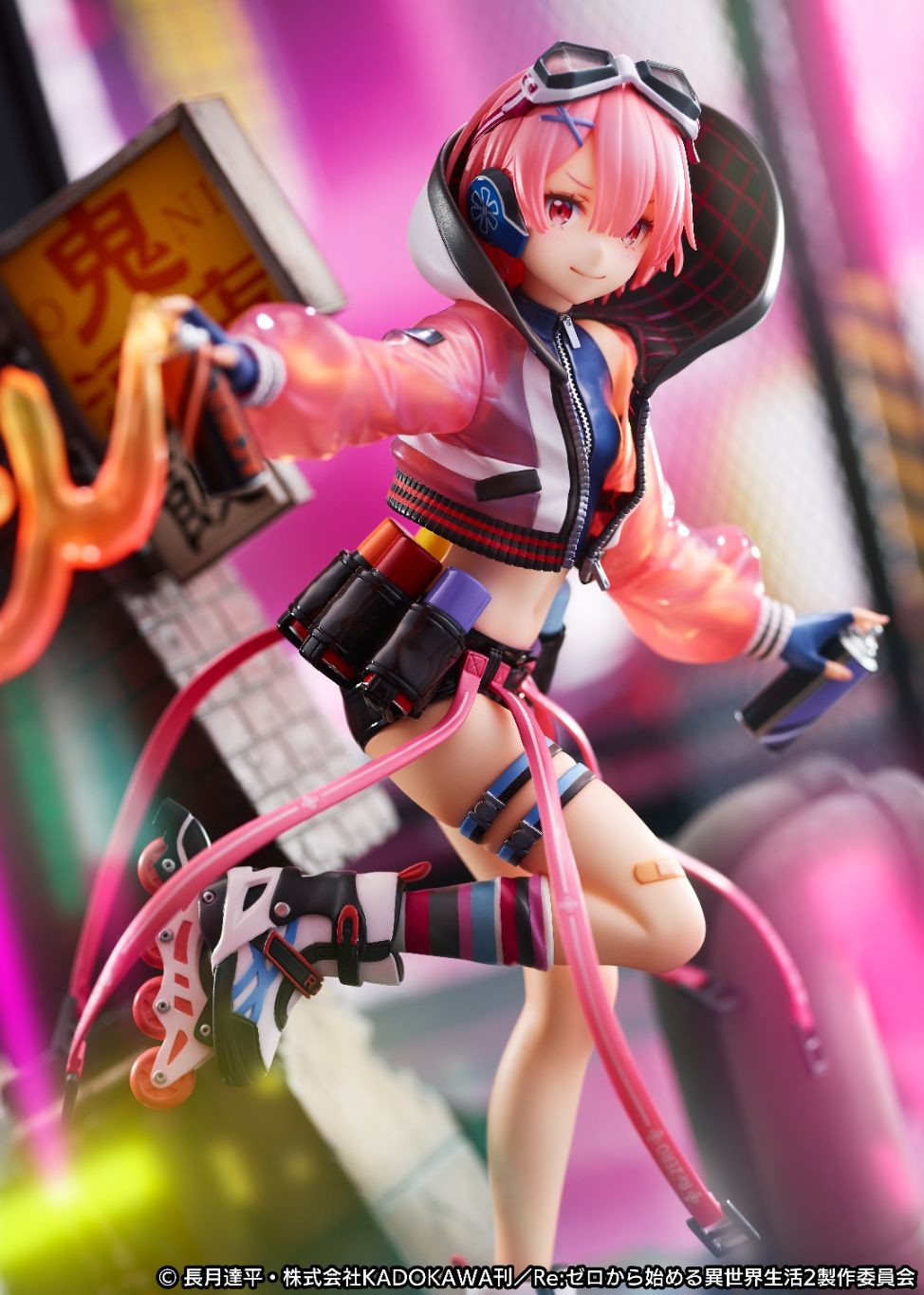 Re:Zero kara Hajimeru Isekai Seikatsu - Ram - Shibuya Scramble Figure - 1/7 - Neon City Ver. (Alpha Satellite, eStream)