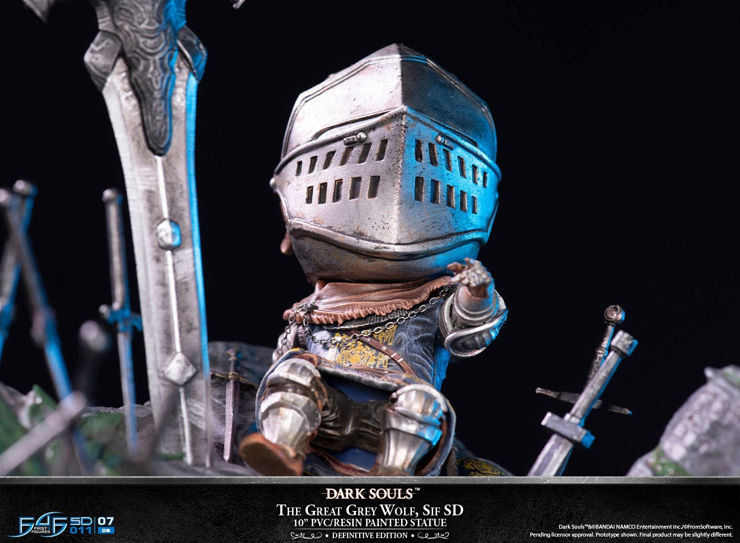 Dark Souls - Haiiro no Dai Ookami Sif - Oscar, Astora no Joukyuu Kishi - Dark Souls SD (SD011|07DS) - Definitive Edition (First 4 Figures) photo 9