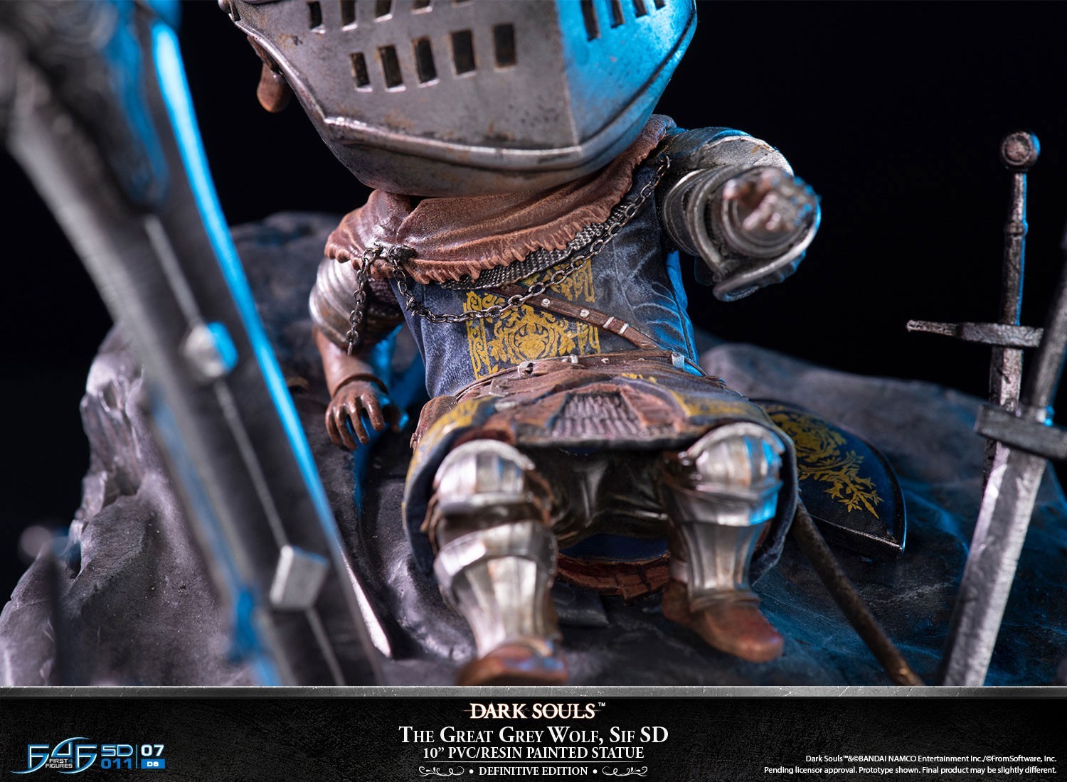 Dark Souls - Haiiro no Dai Ookami Sif - Oscar, Astora no Joukyuu Kishi - Dark Souls SD (SD011|07DS) - Definitive Edition (First 4 Figures) photo 12
