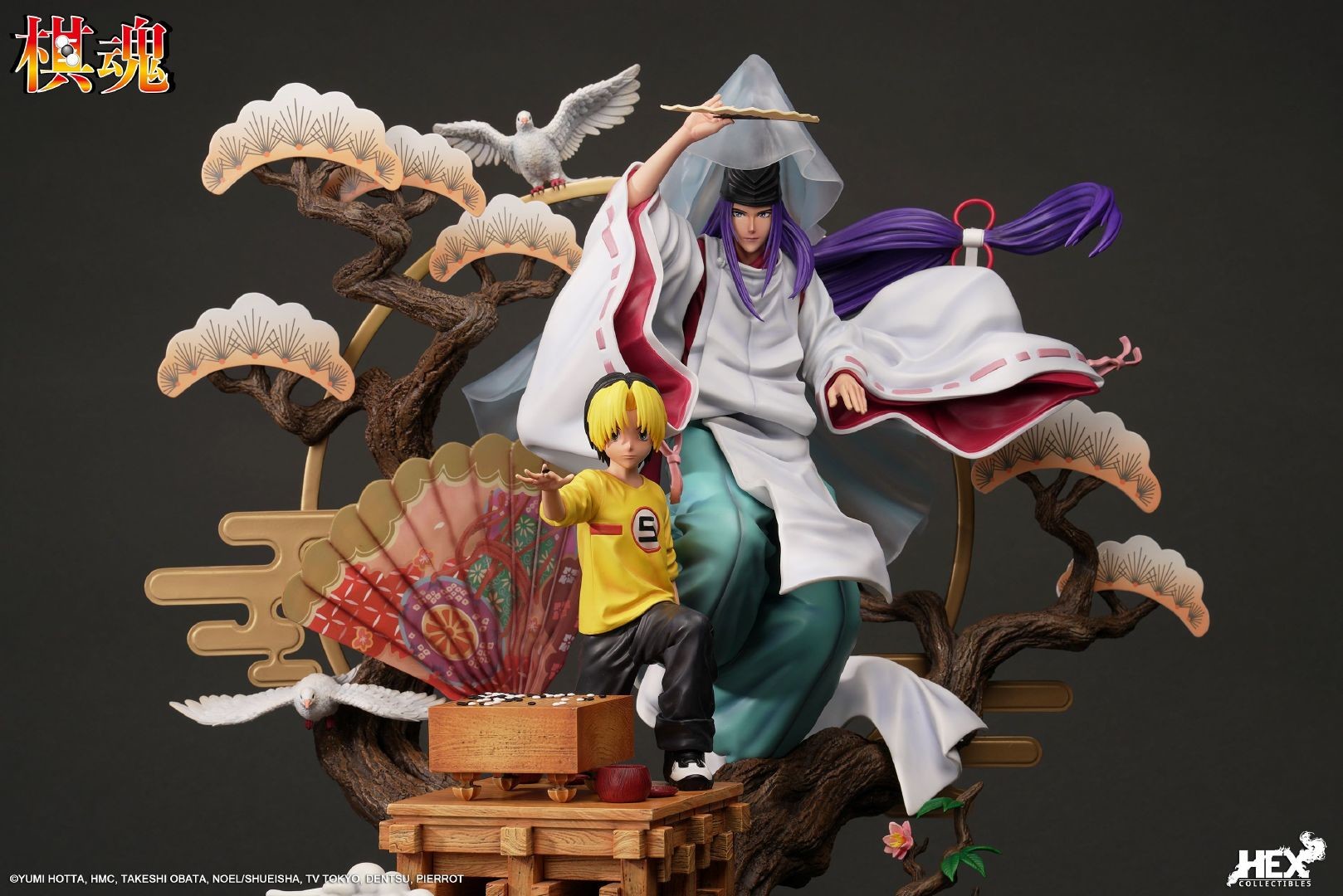 Hikaru no Go - Fujiwara no Sai - Shindou Hikaru - Elite Dynamic Statue - 1/6 (Hex Collectibles) photo 3