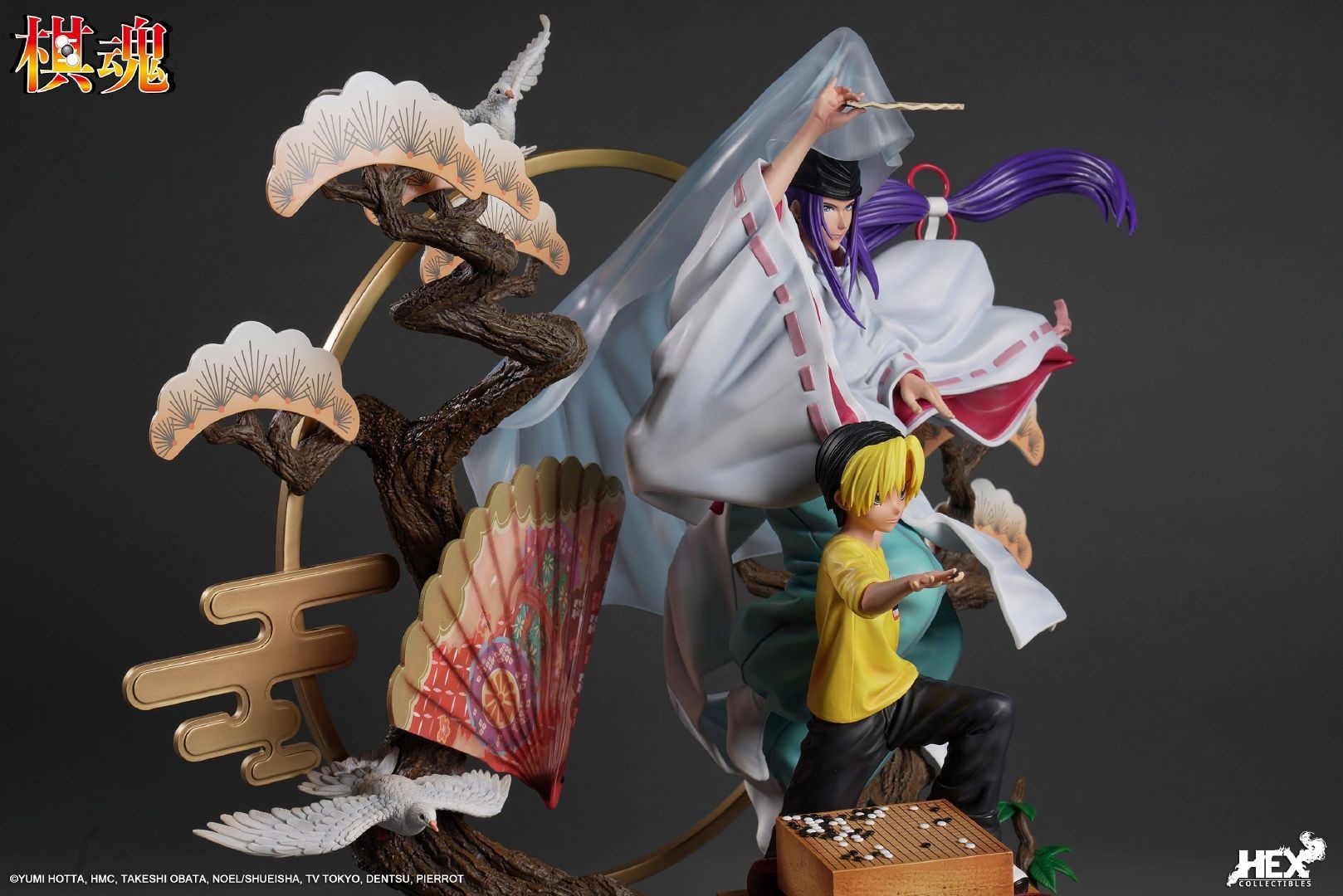 Hikaru no Go - Fujiwara no Sai - Shindou Hikaru - Elite Dynamic Statue - 1/6 (Hex Collectibles) photo 9