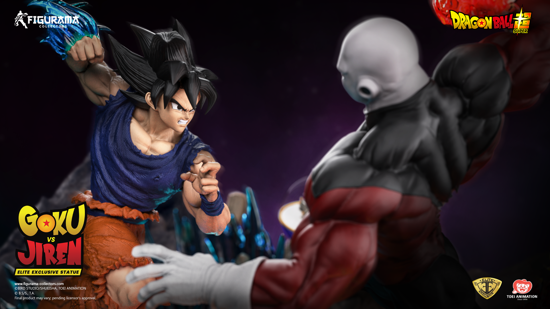 Dragon Ball Super - Jiren - Son Goku - Son Goku Migatte no Goku'i - Elite Exclusive Statue - 1/6 (Figurama Collectors)
