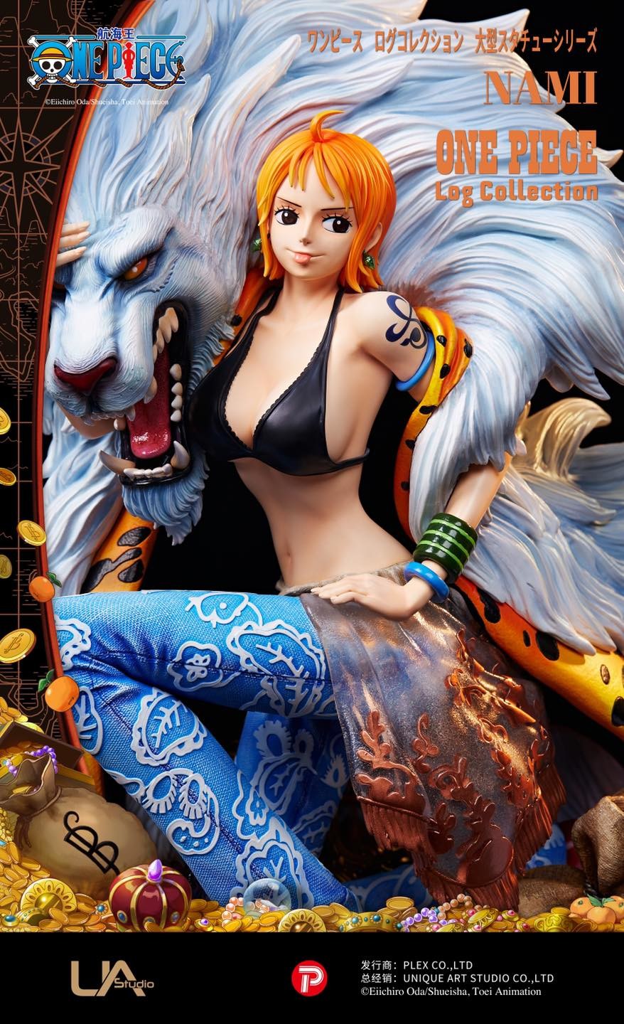 One Piece - Nami - One Piece Log Collection Statue - 1/4 (Plex, Unique Art Studio)