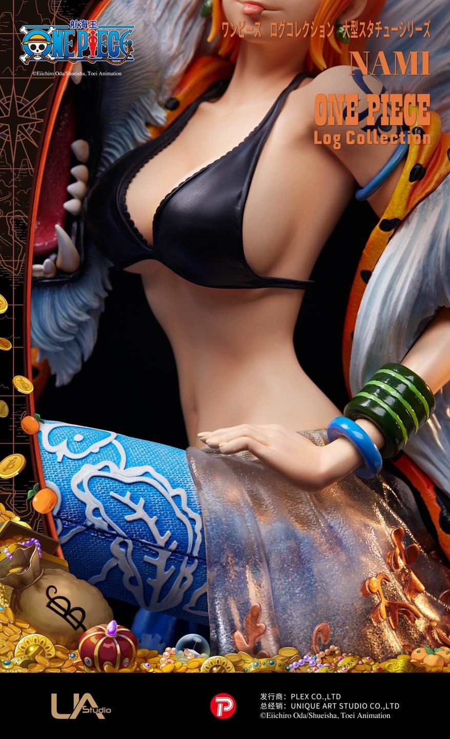 One Piece - Nami - One Piece Log Collection Statue - 1/4 (Plex, Unique Art Studio)