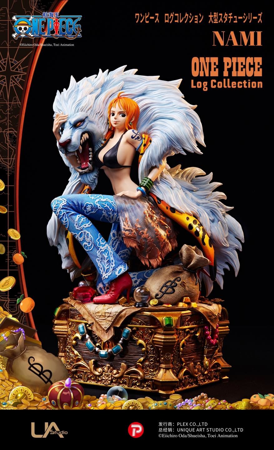 One Piece - Nami - One Piece Log Collection Statue - 1/4 (Plex, Unique Art Studio)