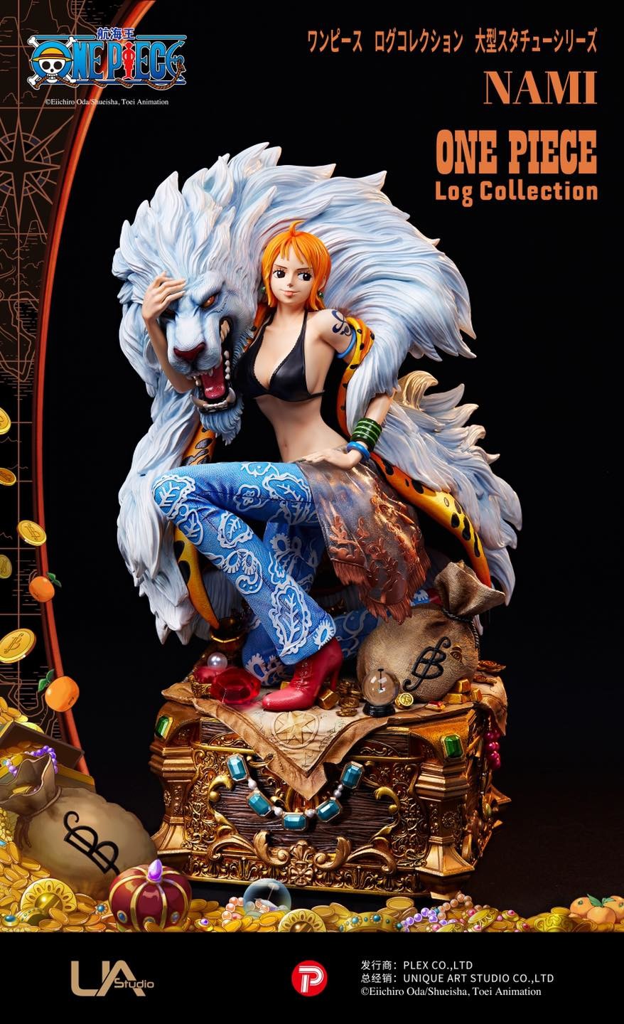 One Piece - Nami - One Piece Log Collection Statue - 1/4 (Plex, Unique Art Studio)