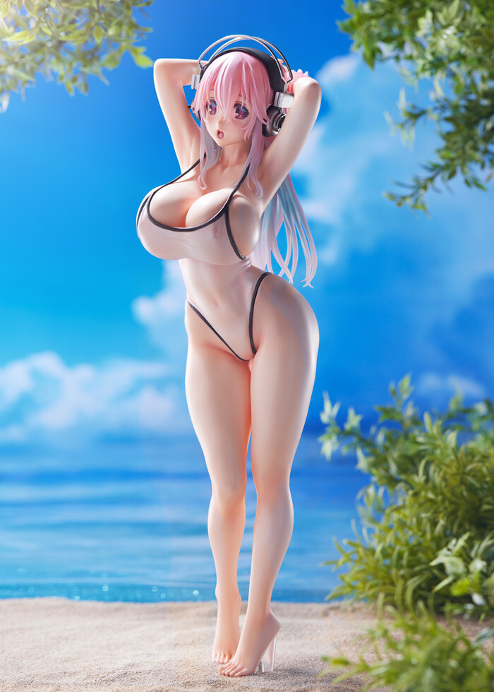 SoniComi (Super Sonico) - Sonico - Dream Tech - 1/7 - White Swimsuit Style (Wave)