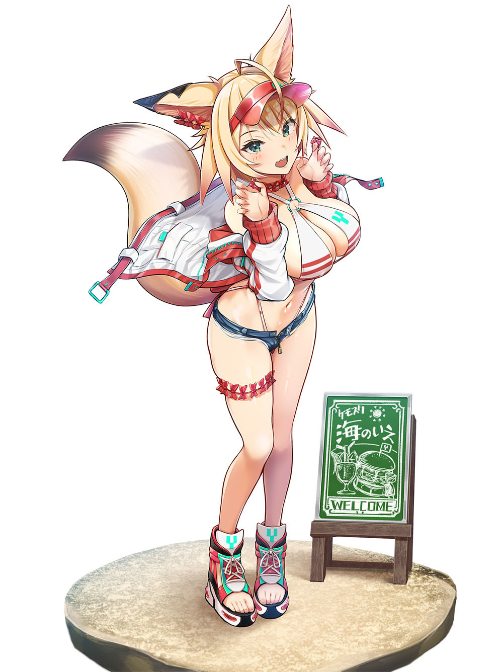 Original - Kemonomimi Gakuen - Fennec Shalit - 1/7 - Jacket On Ver. (B'full)