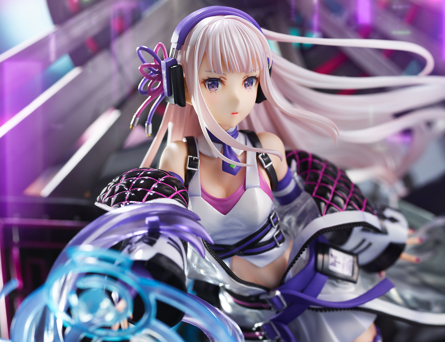 Re:Zero kara Hajimeru Isekai Seikatsu - Emilia - Shibuya Scramble Figure - 1/7 - Neon City Ver. (Alpha Satellite, eStream)