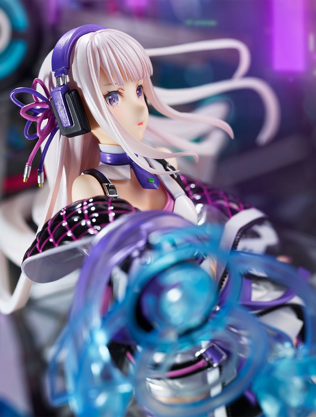 Re:Zero kara Hajimeru Isekai Seikatsu - Emilia - Shibuya Scramble Figure - 1/7 - Neon City Ver. (Alpha Satellite, eStream)