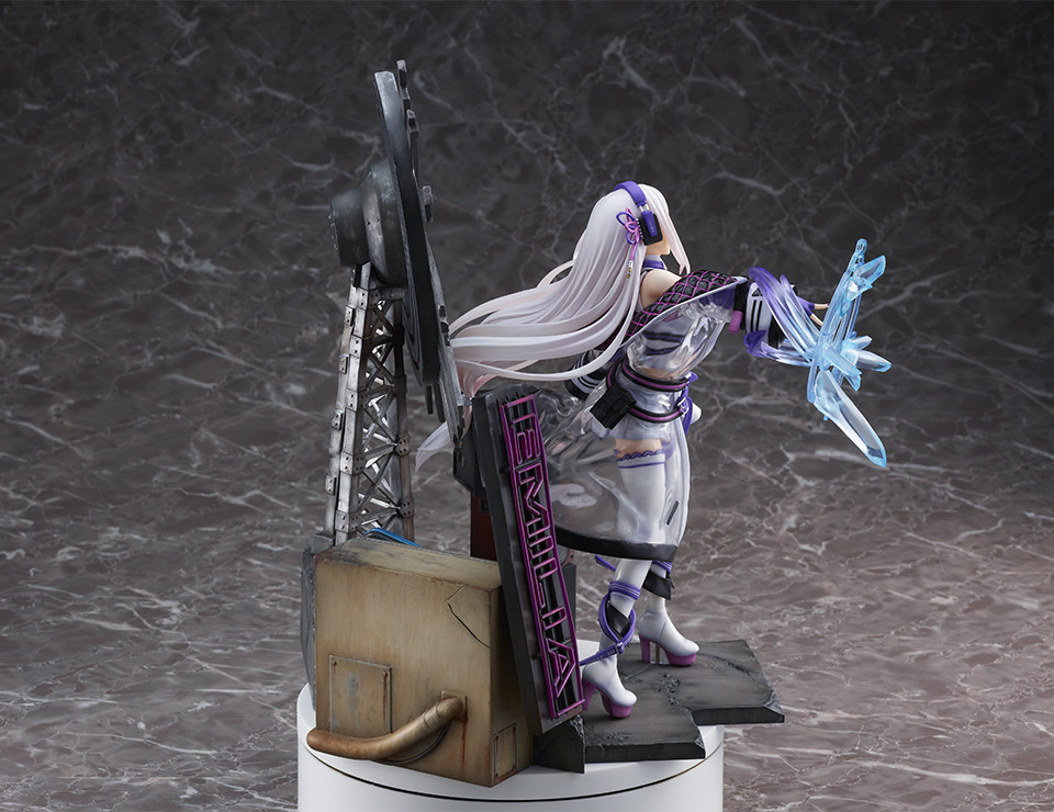 Re:Zero kara Hajimeru Isekai Seikatsu - Emilia - Shibuya Scramble Figure - 1/7 - Neon City Ver. (Alpha Satellite, eStream)