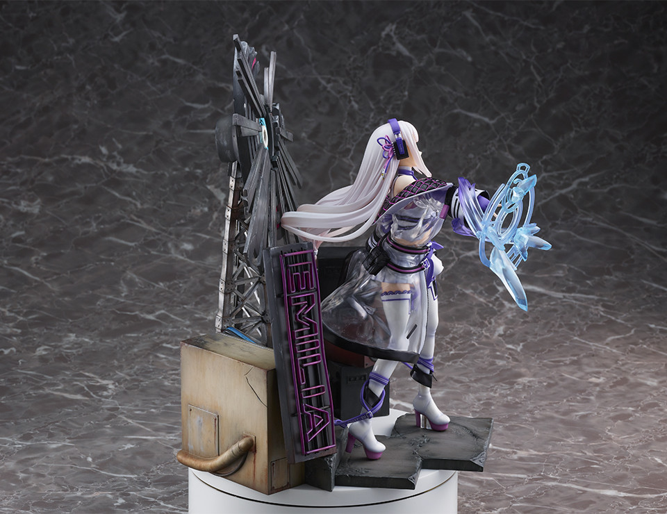 Re:Zero kara Hajimeru Isekai Seikatsu - Emilia - Shibuya Scramble Figure - 1/7 - Neon City Ver. (Alpha Satellite, eStream)