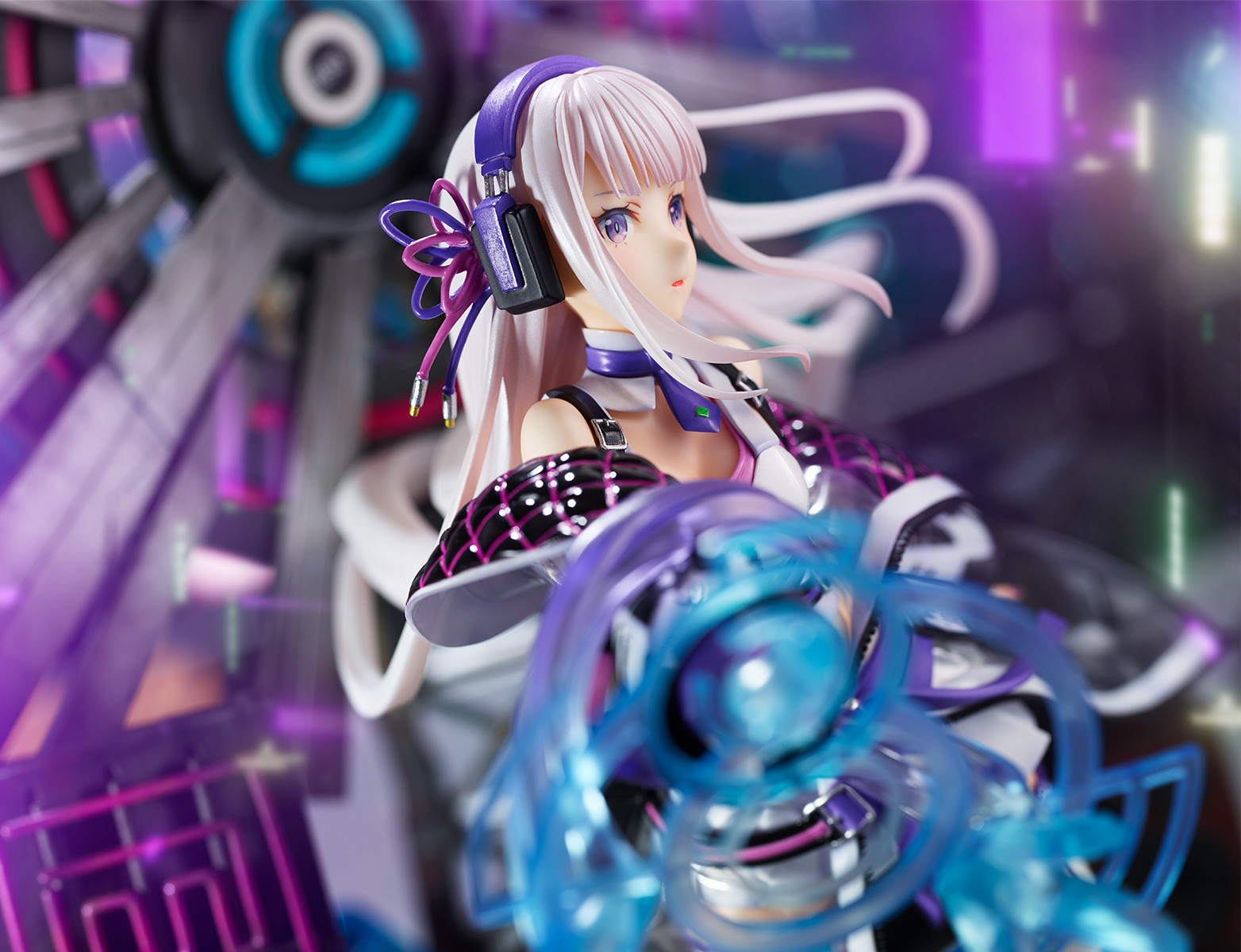Re:Zero kara Hajimeru Isekai Seikatsu - Emilia - Shibuya Scramble Figure - 1/7 - Neon City Ver. (Alpha Satellite, eStream)