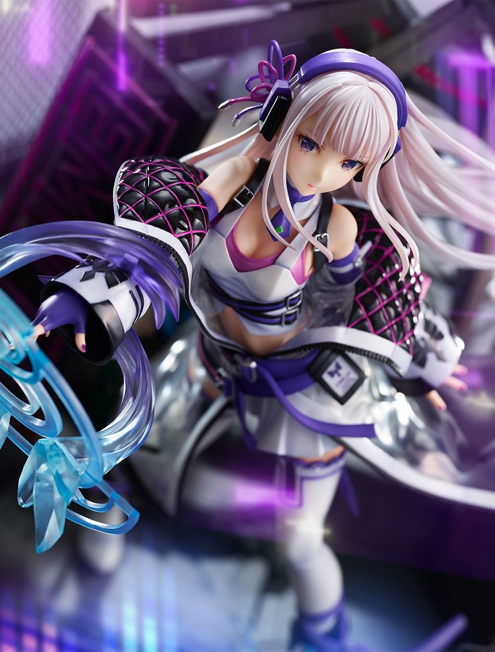 Re:Zero kara Hajimeru Isekai Seikatsu - Emilia - Shibuya Scramble Figure - 1/7 - Neon City Ver. (Alpha Satellite, eStream)