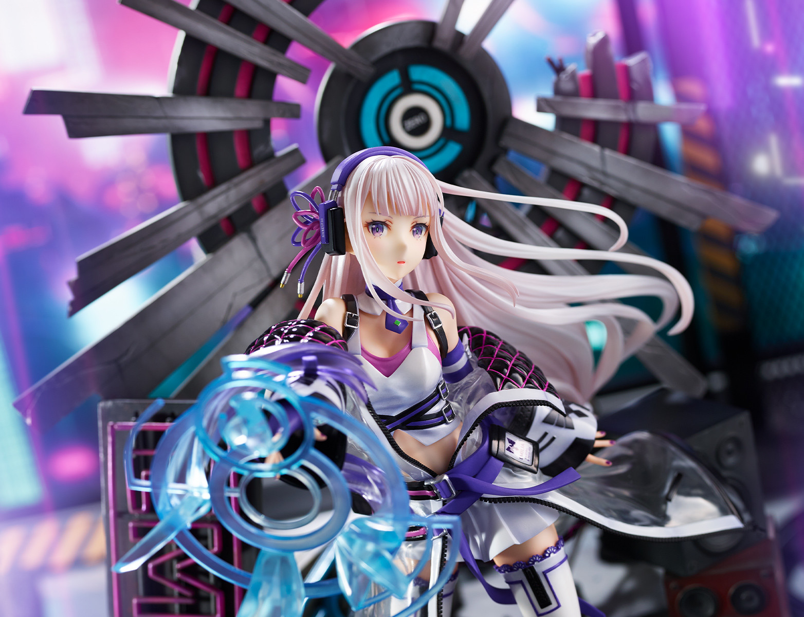 Re:Zero kara Hajimeru Isekai Seikatsu - Emilia - Shibuya Scramble Figure - 1/7 - Neon City Ver. (Alpha Satellite, eStream)