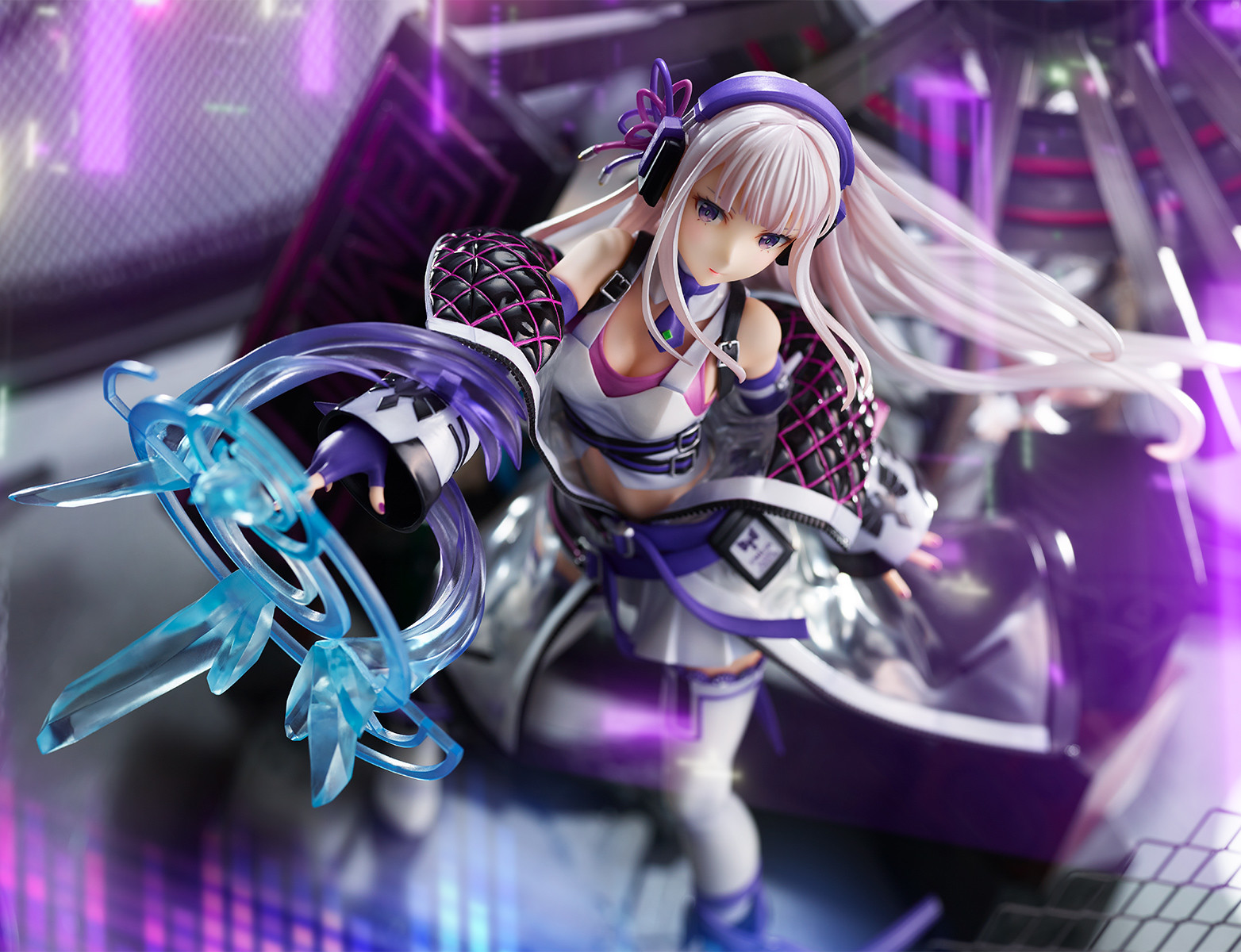 Re:Zero kara Hajimeru Isekai Seikatsu - Emilia - Shibuya Scramble Figure - 1/7 - Neon City Ver. (Alpha Satellite, eStream)
