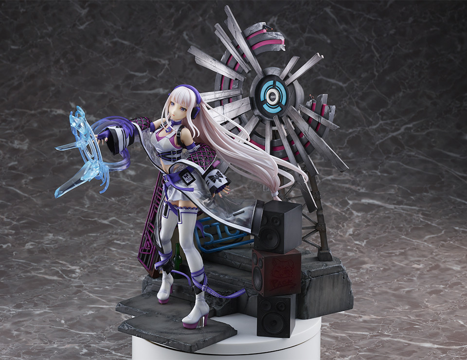 Re:Zero kara Hajimeru Isekai Seikatsu - Emilia - Shibuya Scramble Figure - 1/7 - Neon City Ver. (Alpha Satellite, eStream)