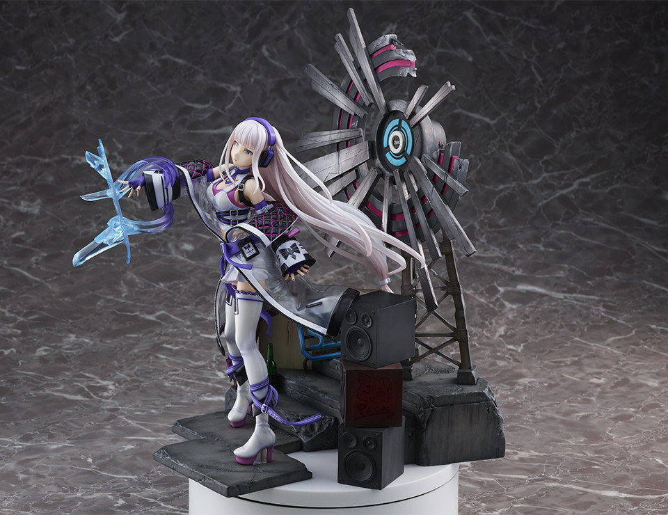 Re:Zero kara Hajimeru Isekai Seikatsu - Emilia - Shibuya Scramble Figure - 1/7 - Neon City Ver. (Alpha Satellite, eStream)