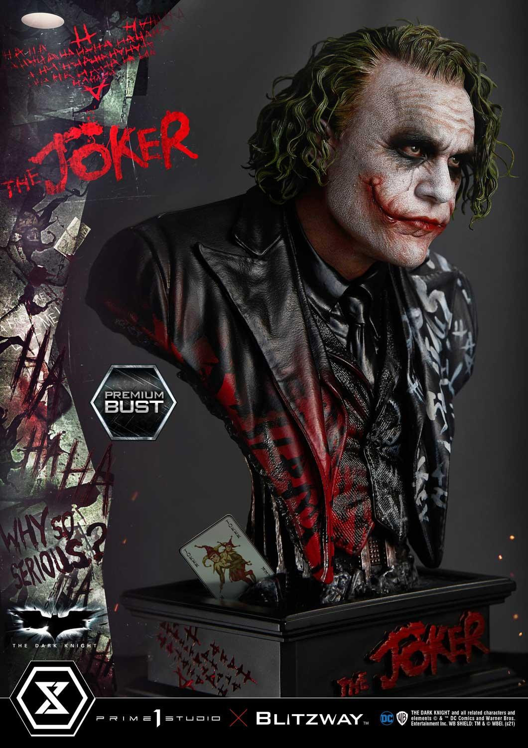 The Dark Knight - Joker - Bust - Premium Bust  (PBDC-08) - 1/3 (Blitzway, Prime 1 Studio)