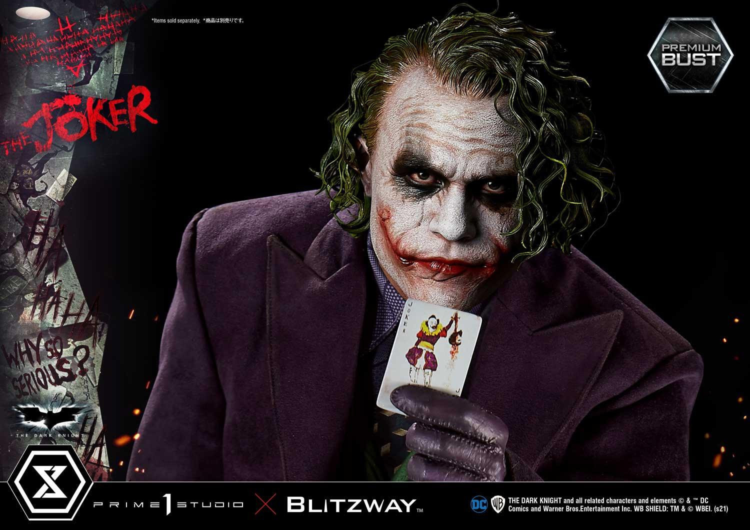 The Dark Knight - Joker - Bust - Premium Bust  (PBDC-08) - 1/3 (Blitzway, Prime 1 Studio)
