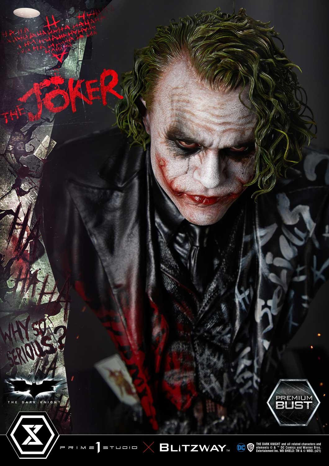 The Dark Knight - Joker - Bust - Premium Bust  (PBDC-08) - 1/3 (Blitzway, Prime 1 Studio)